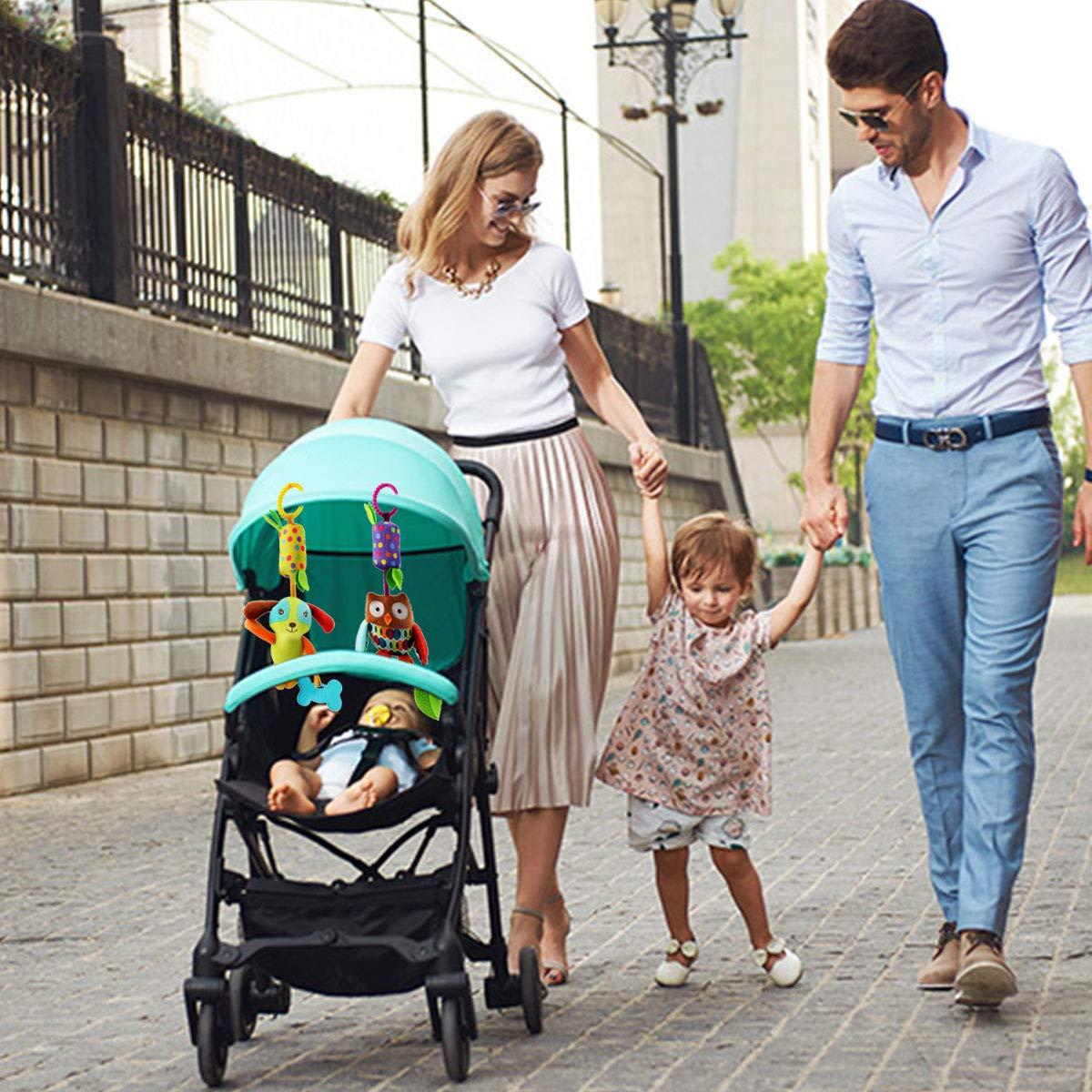 4 Juguetes Colgantes de Sonajero Joyshare para Bebés