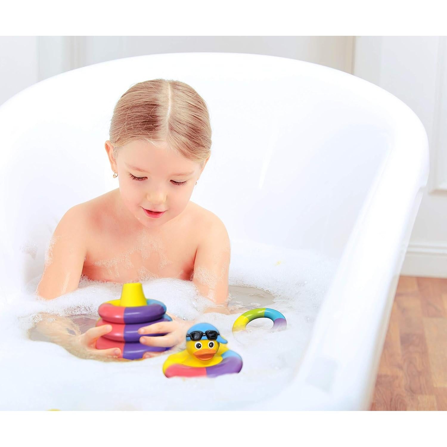 Juguetes de baño apilables Elegant Boards para bebés 1-3 años