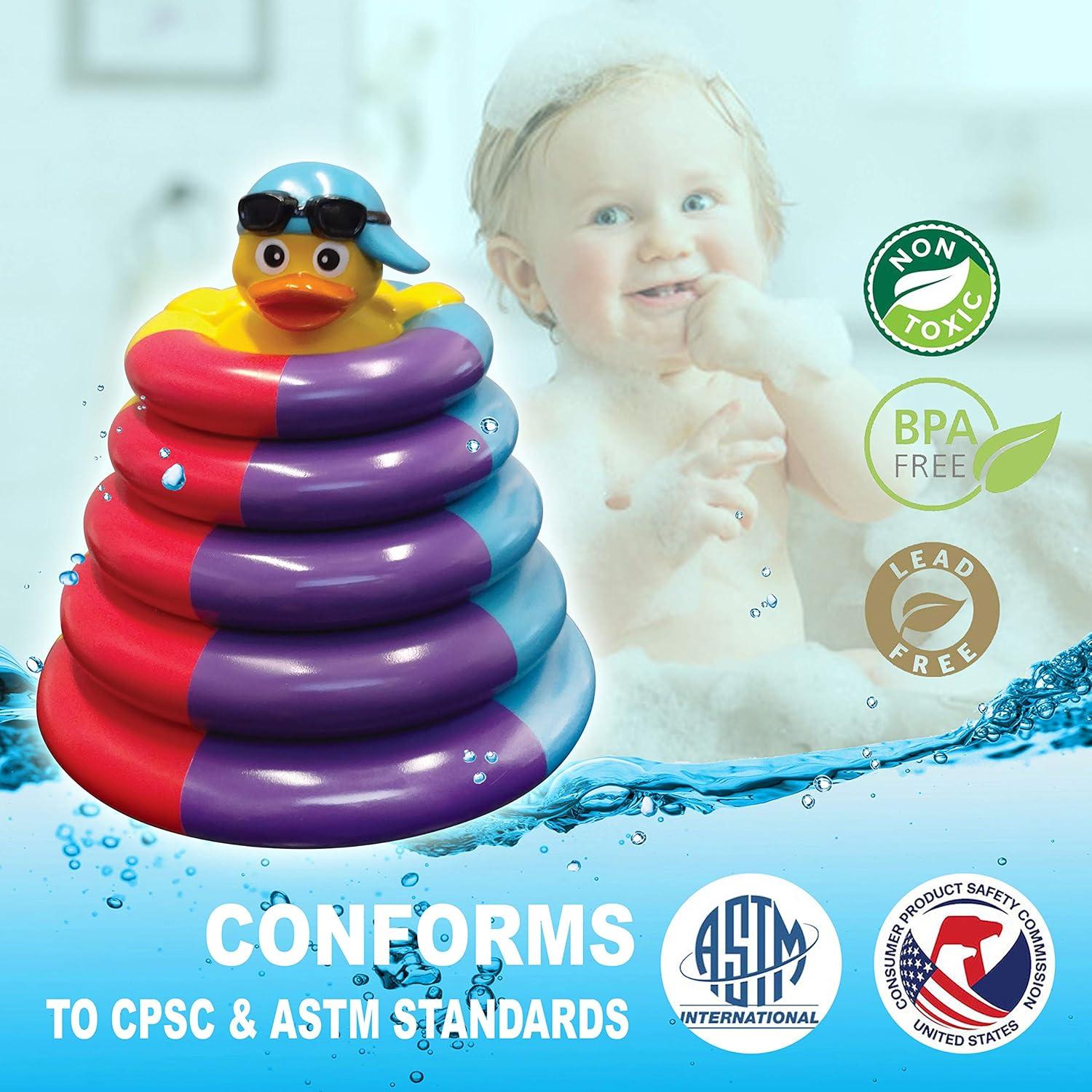 Juguetes de baño apilables Elegant Boards para bebés 1-3 años