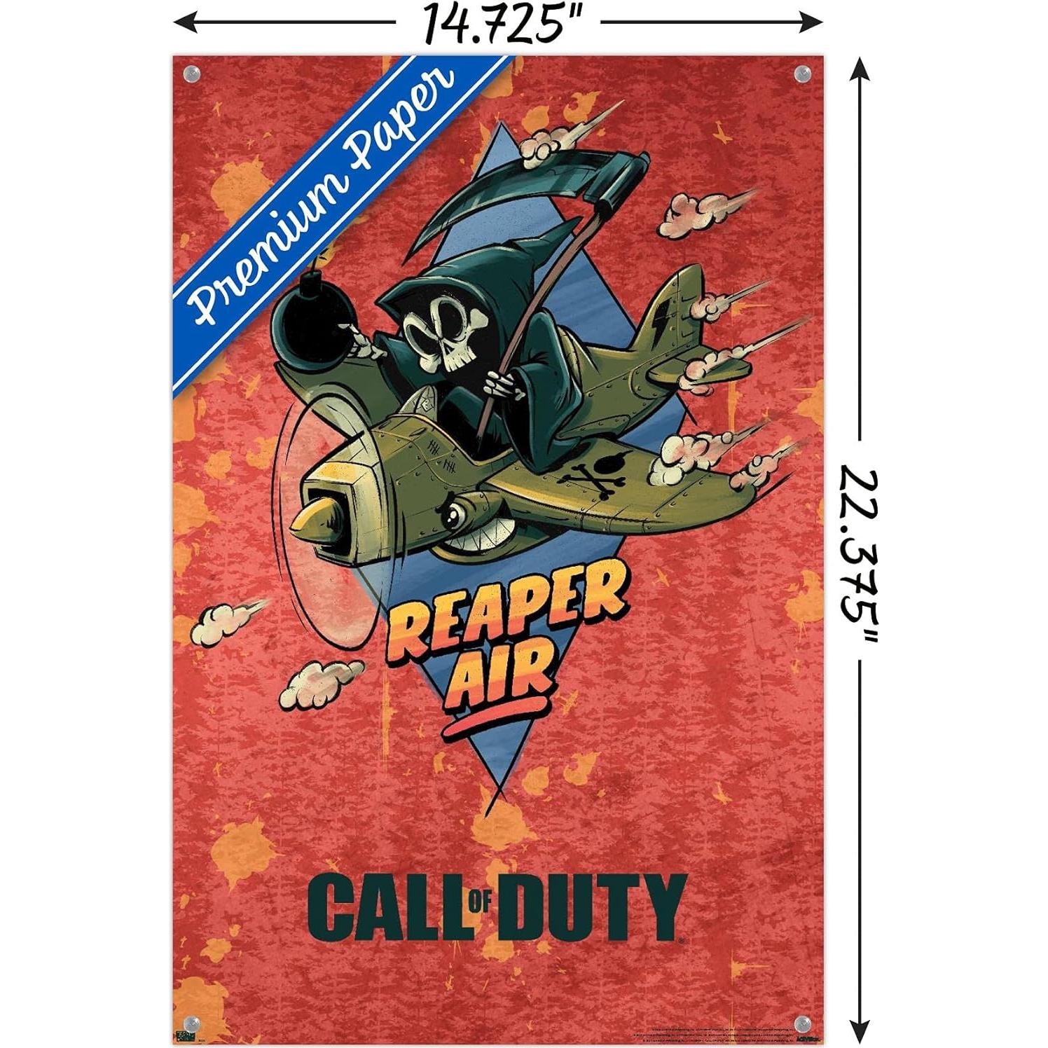 Póster de pared Call of Duty Vanguard Reaper Air 37.4x56.7cm