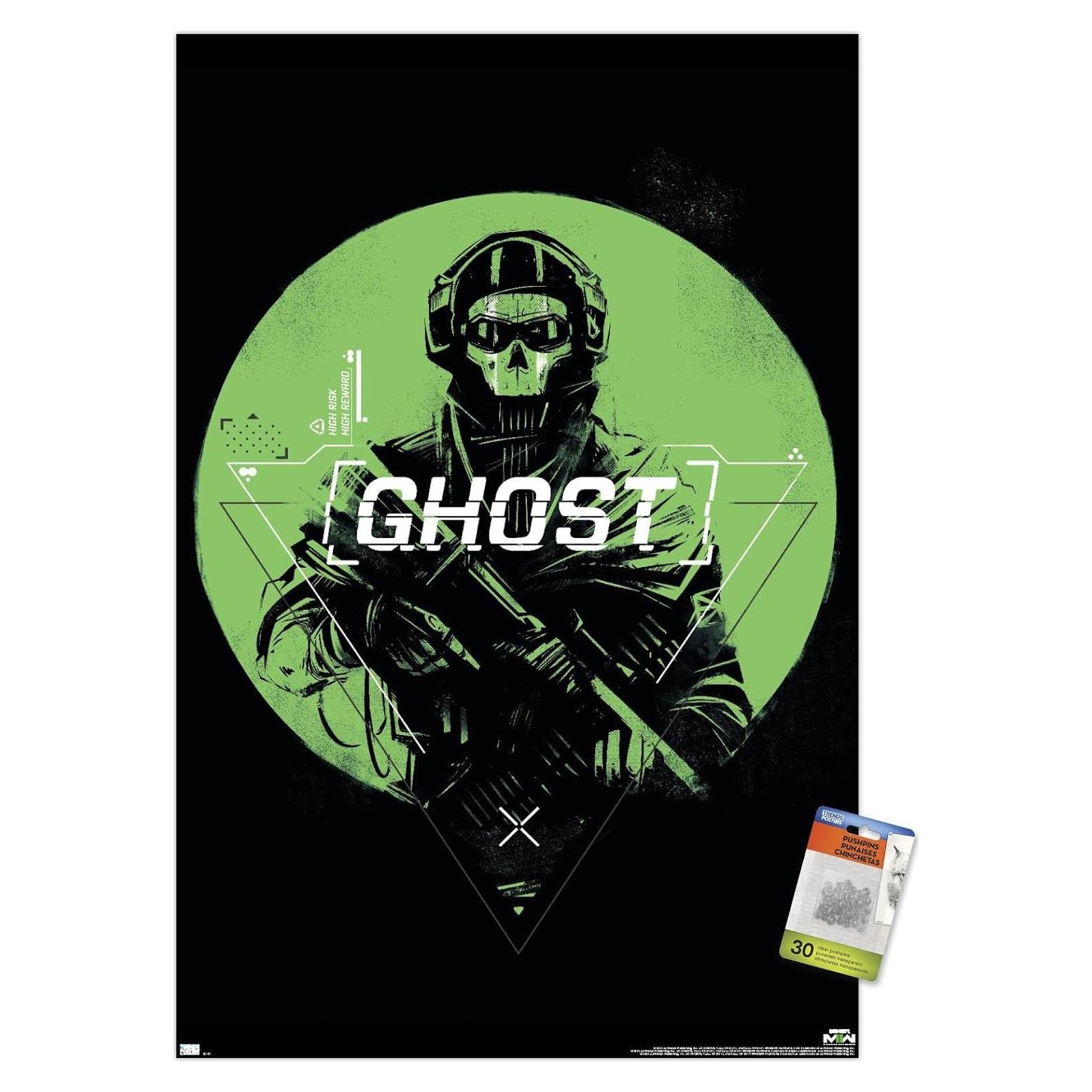 Póster de Pared Call of Duty Modern Warfare 2 Fantasma 56.5x86.4cm
