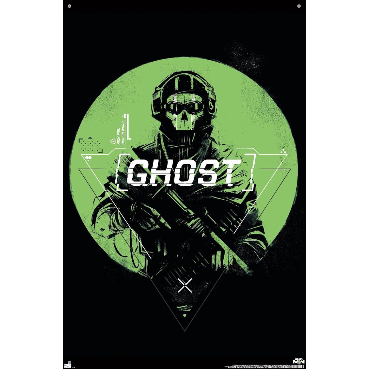 Póster de Pared Call of Duty Modern Warfare 2 Fantasma 56.5x86.4cm