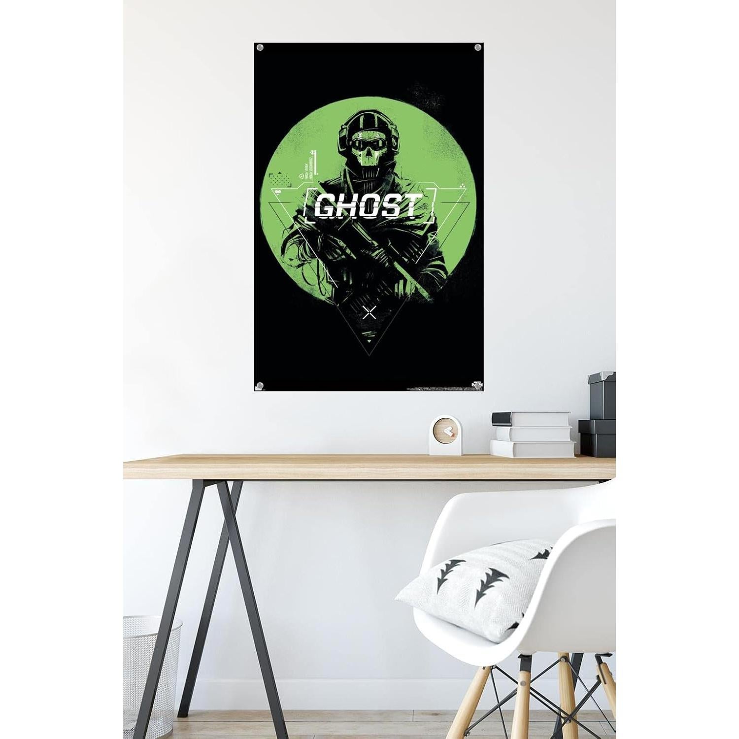 Póster de Pared Call of Duty Modern Warfare 2 Fantasma 56.5x86.4cm