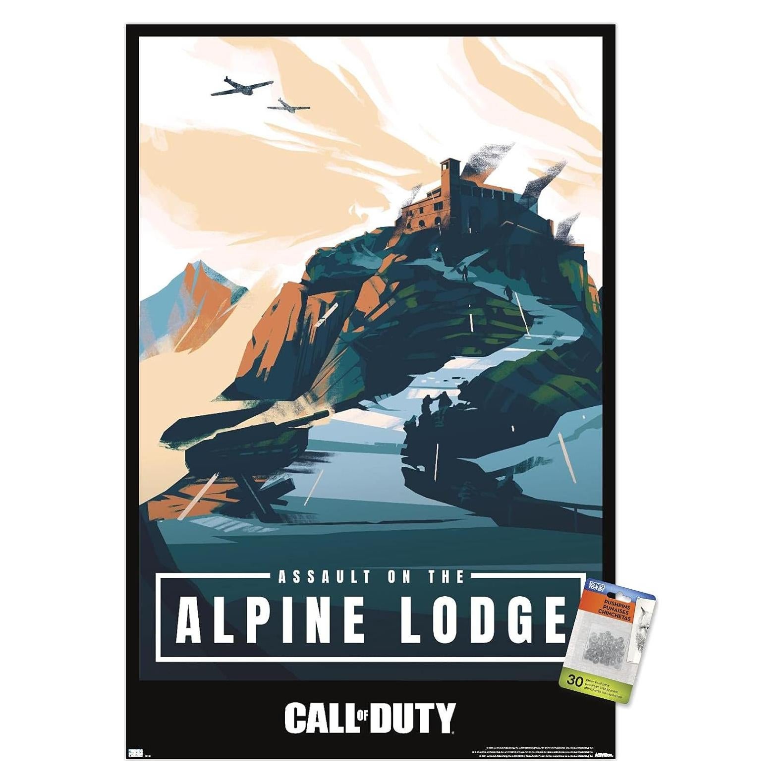 Póster de pared Call of Duty: Vanguard Alpine Lodge 56.5x86.4cm