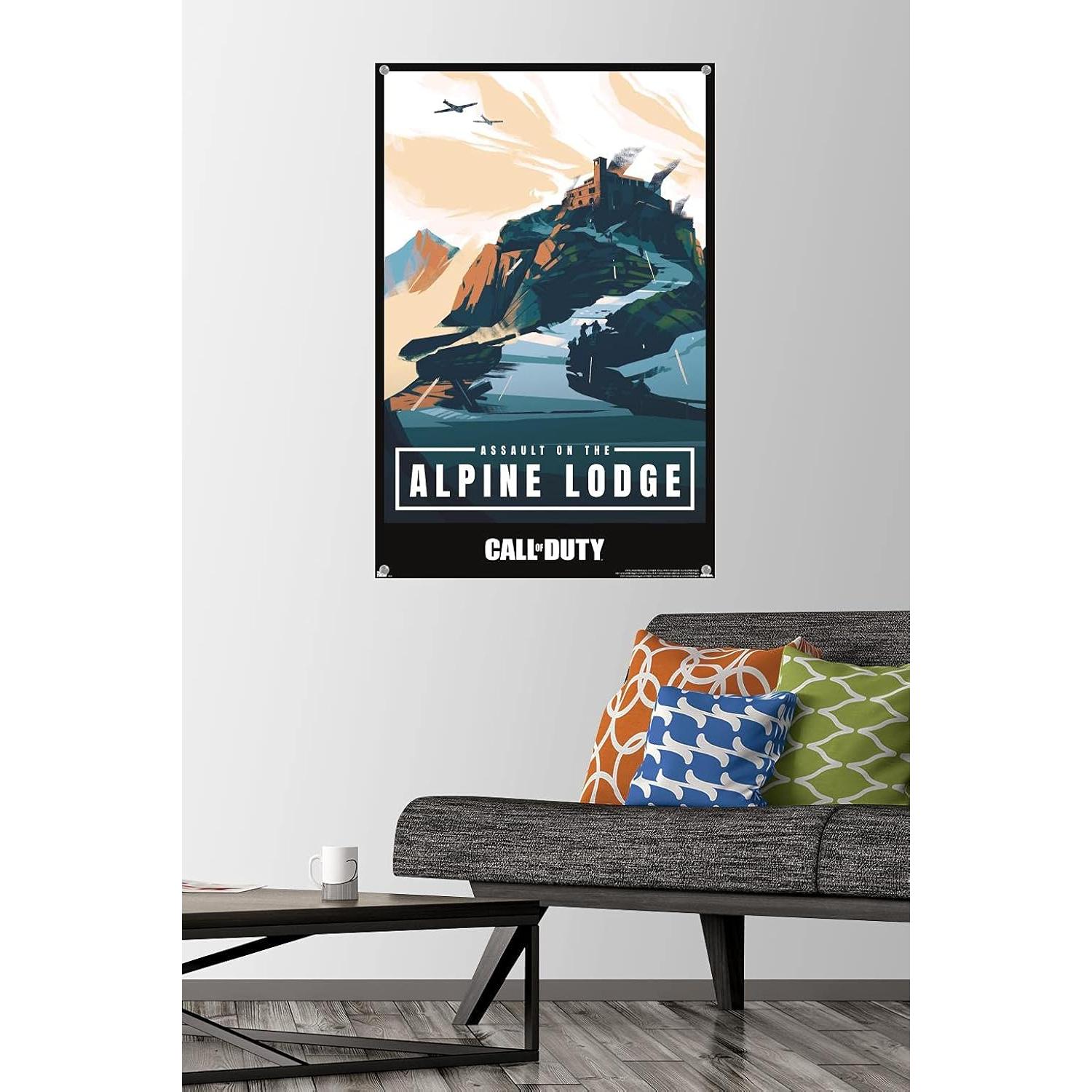 Póster de pared Call of Duty: Vanguard Alpine Lodge 56.5x86.4cm
