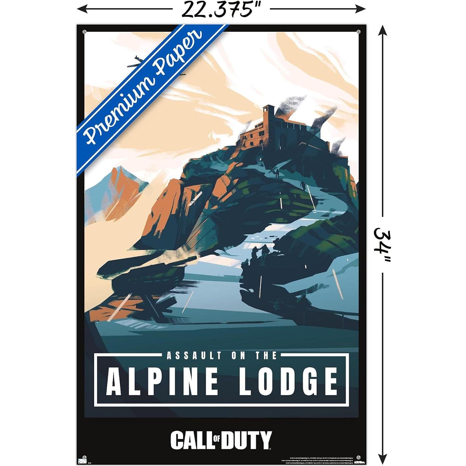 Póster de pared Call of Duty: Vanguard Alpine Lodge 56.5x86.4cm