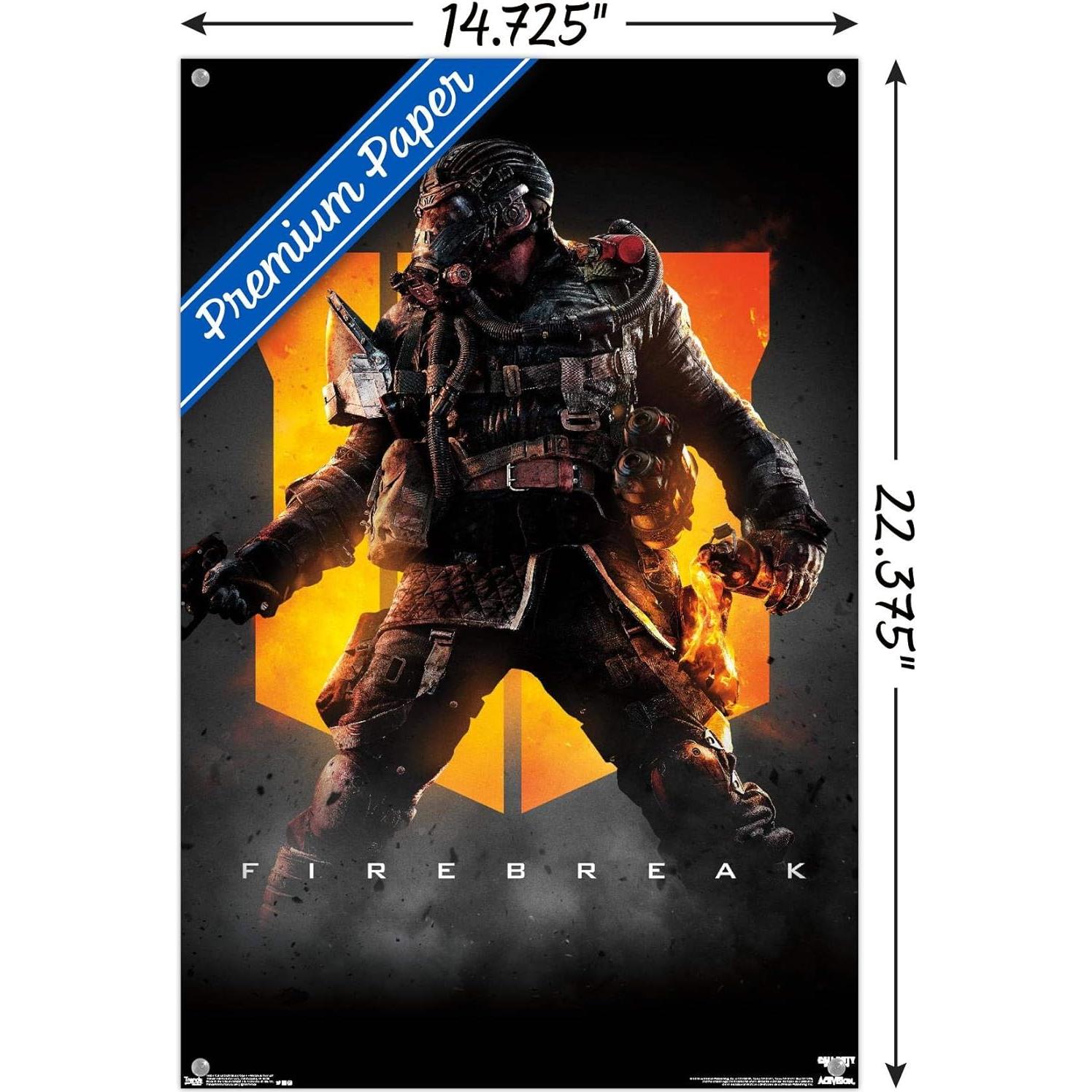 Póster de pared Call of Duty Black Ops 4 Trends 37.4x56.7cm