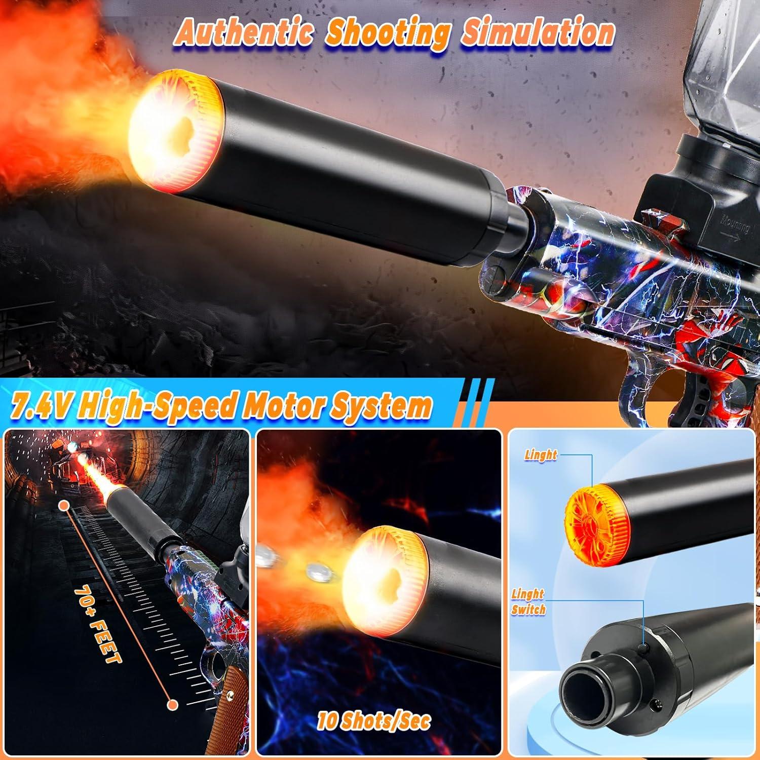 Juegos de Juguetes Blaster Eléctricos LAZZAROU - 2 Unidades