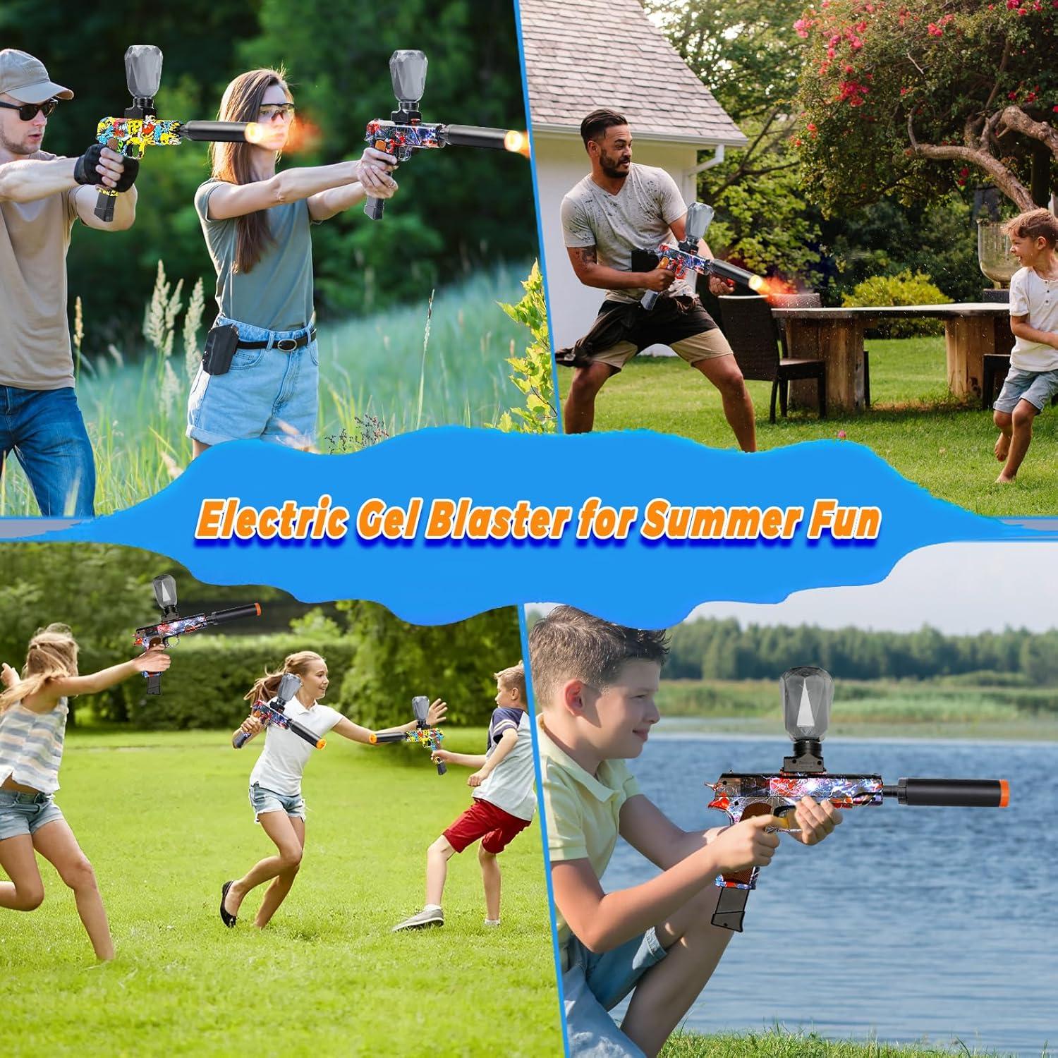 Juegos de Juguetes Blaster Eléctricos LAZZAROU - 2 Unidades