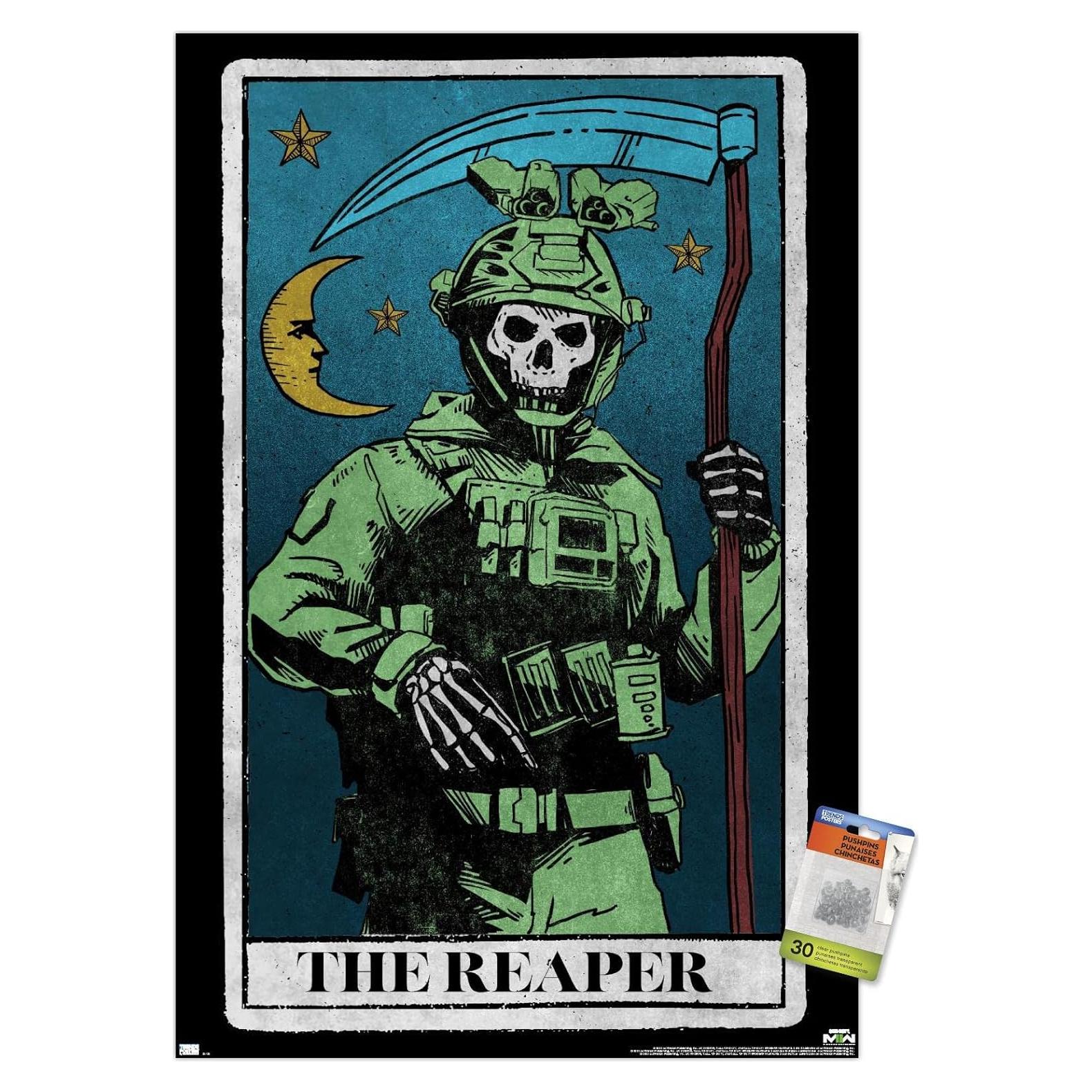 Cartel de Pared Call of Duty Modern Warfare 2 Ghost 56.5x86.4cm