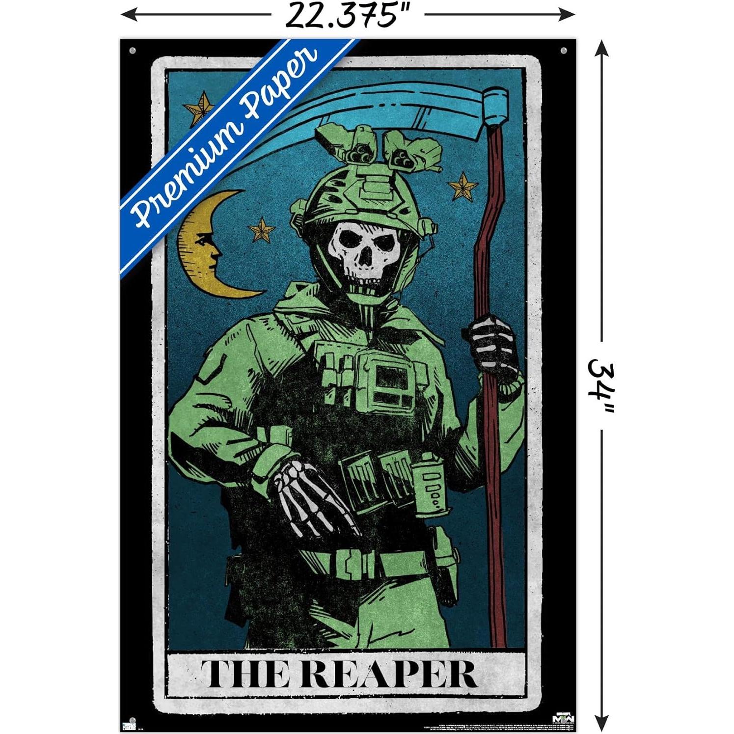 Cartel de Pared Call of Duty Modern Warfare 2 Ghost 56.5x86.4cm