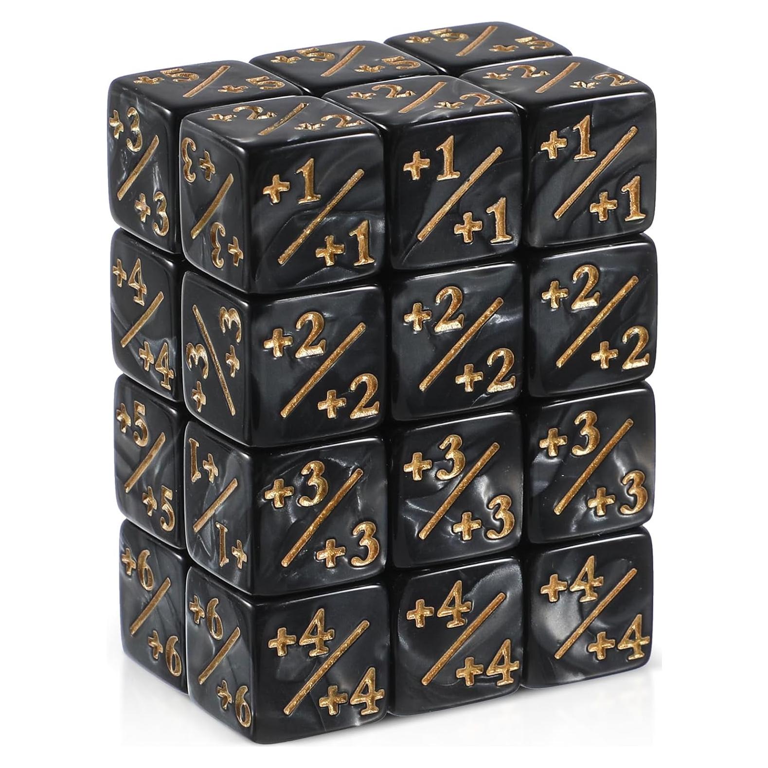 Dados Acrílicos D6 Gadpiparty 24 Pcs para Juegos de Cartas