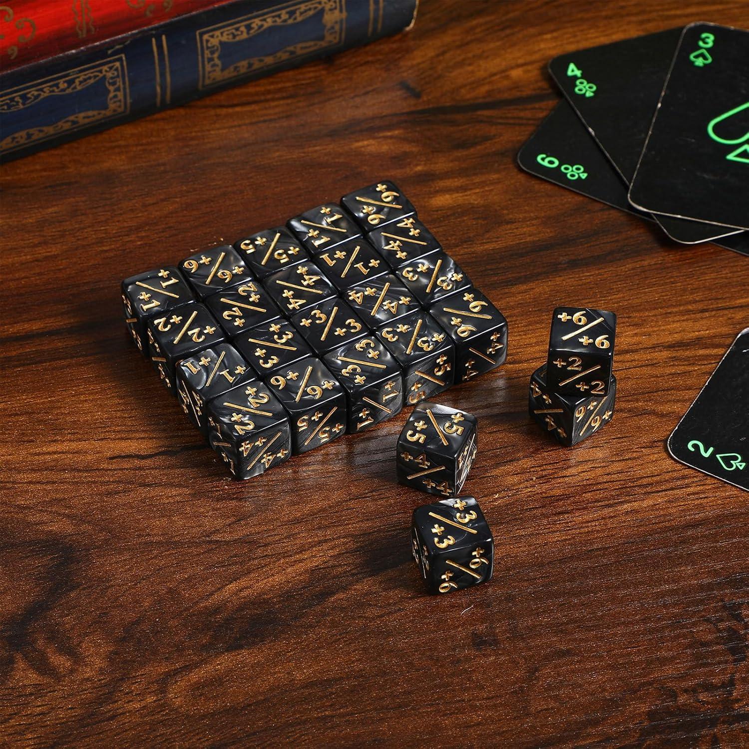 Dados Acrílicos D6 Gadpiparty 24 Pcs para Juegos de Cartas