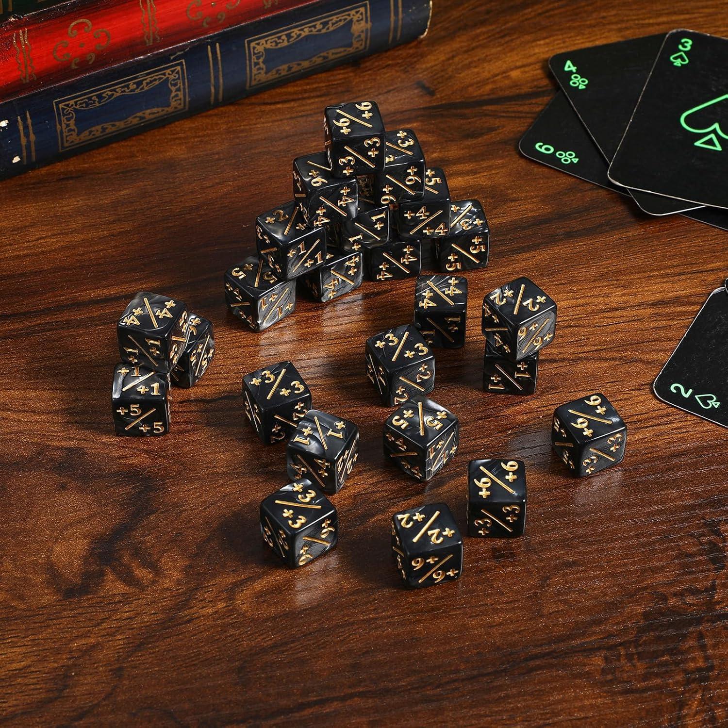 Dados Acrílicos D6 Gadpiparty 24 Pcs para Juegos de Cartas