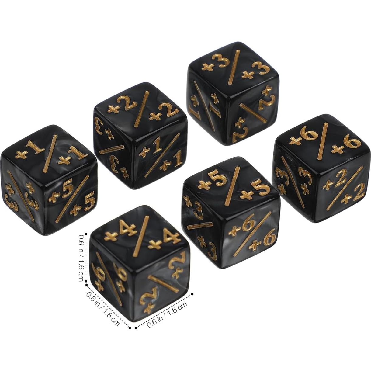 Dados Acrílicos D6 Gadpiparty 24 Pcs para Juegos de Cartas