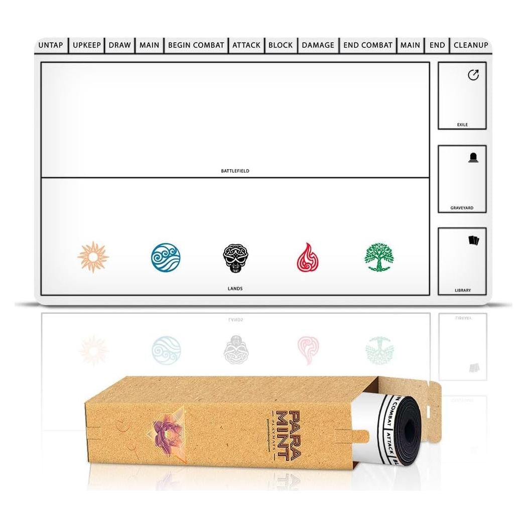 Alfombrilla de Juego Paramint Cosechada 35.5x61cm Blanca MTG