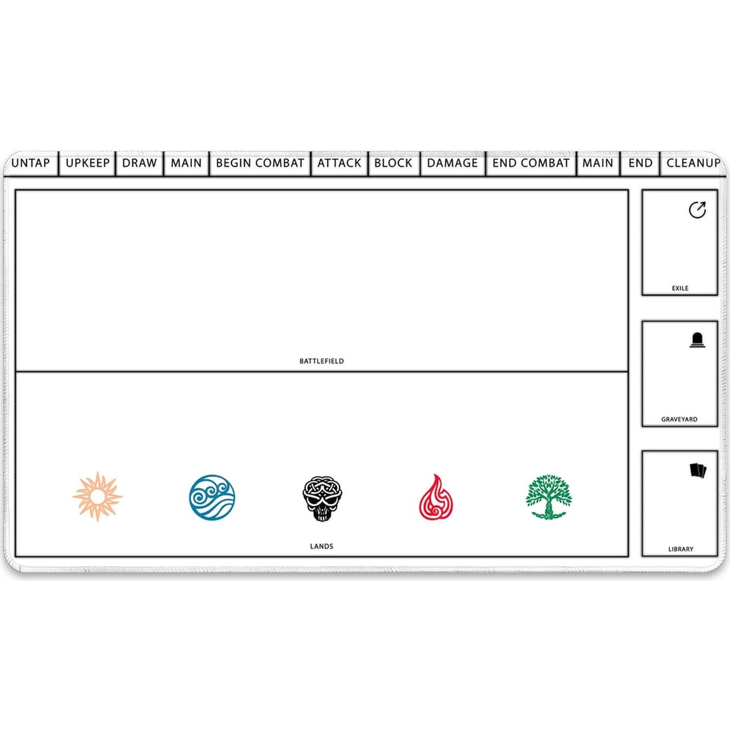 Alfombrilla de Juego Paramint Cosechada 35.5x61cm Blanca MTG