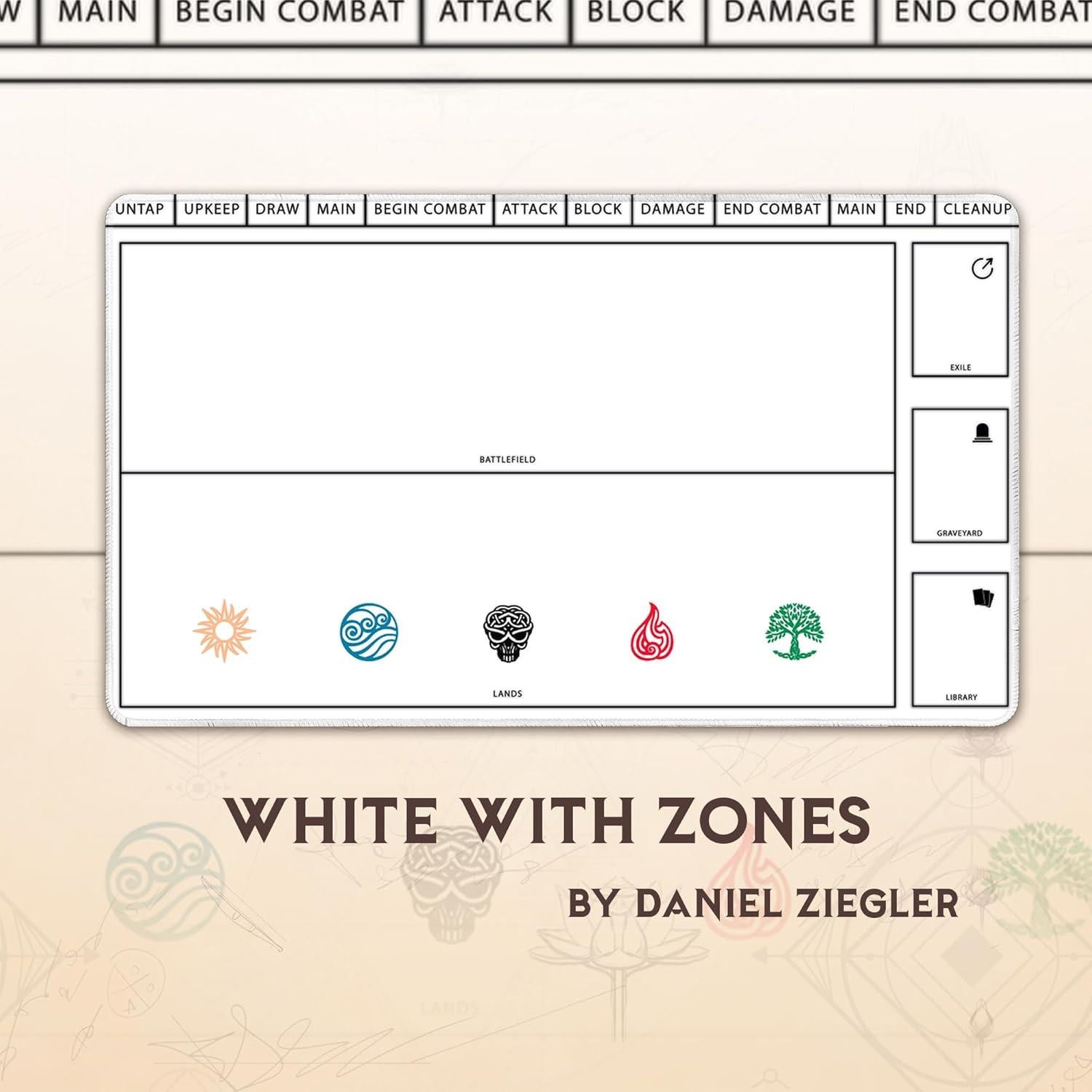 Alfombrilla de Juego Paramint Cosechada 35.5x61cm Blanca MTG