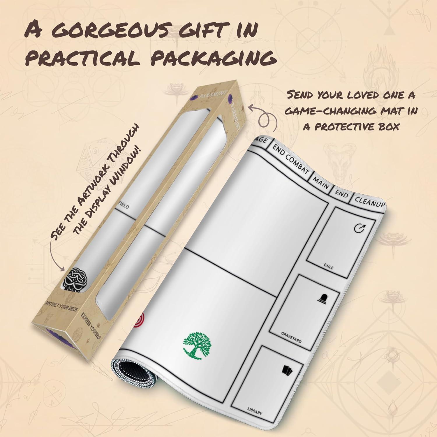 Alfombrilla de Juego Paramint Cosechada 35.5x61cm Blanca MTG