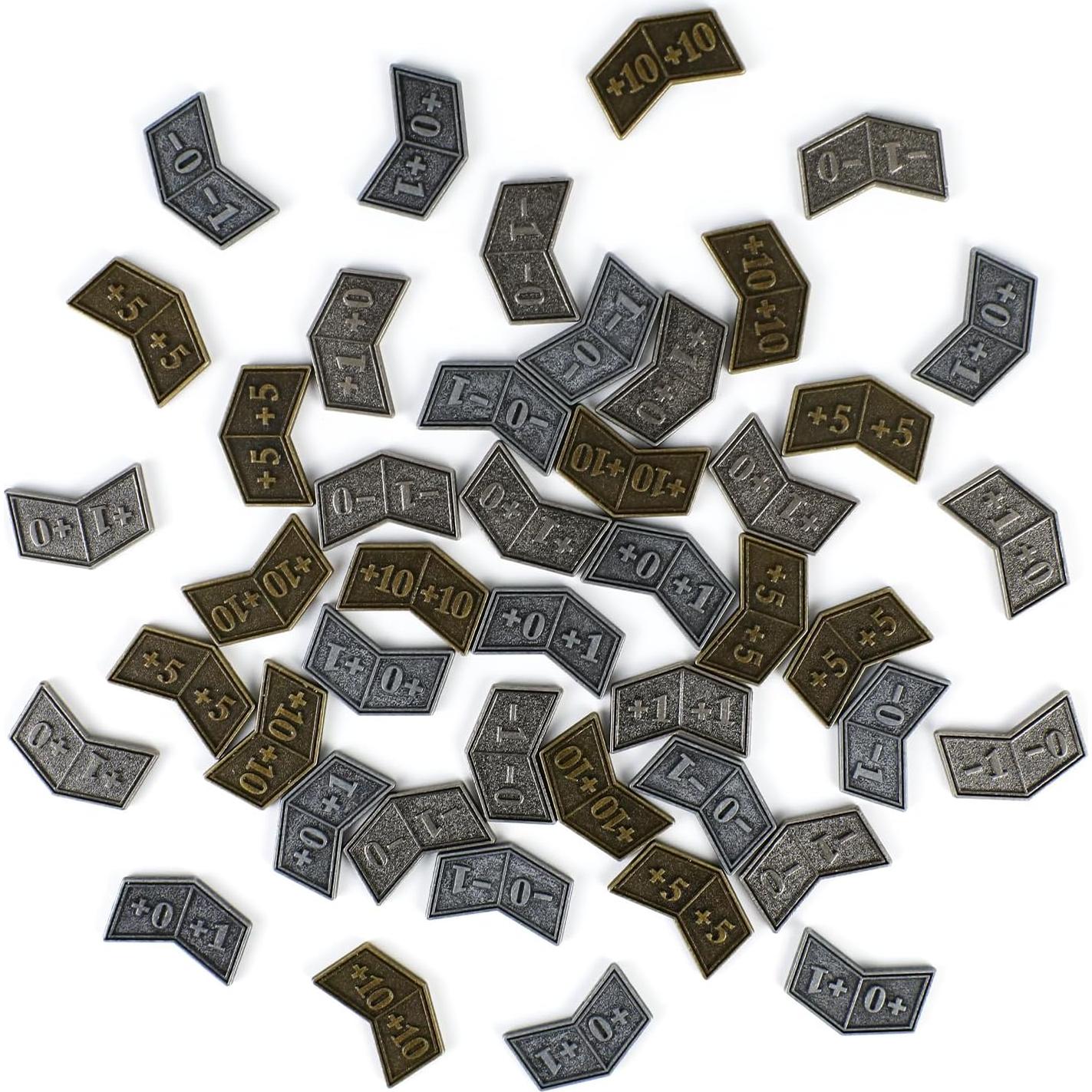 Set 53 Piezas Contadores y Dados MTG - Metal y Acrílico