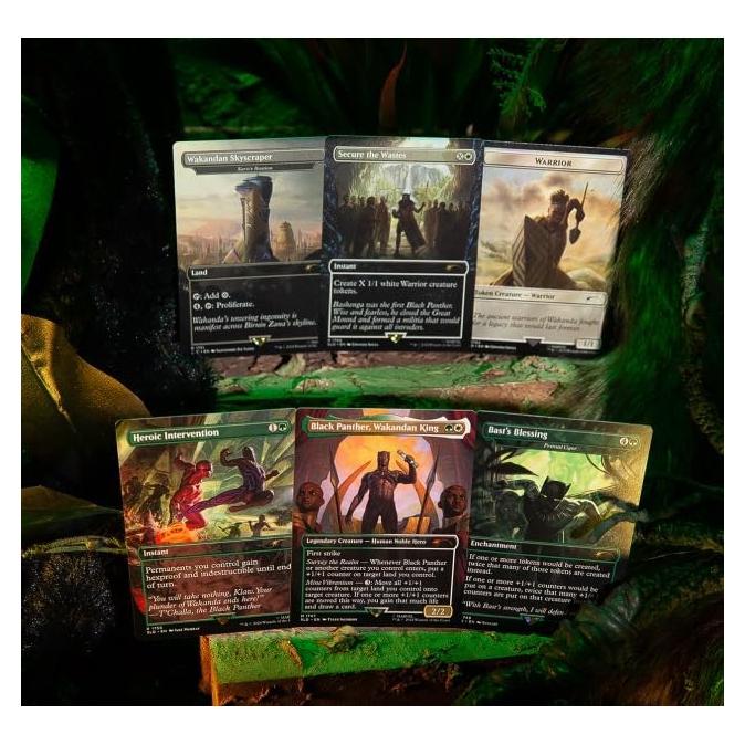 MTG Secret Lair Pantera Negra Marvel Edición Sin Brillo