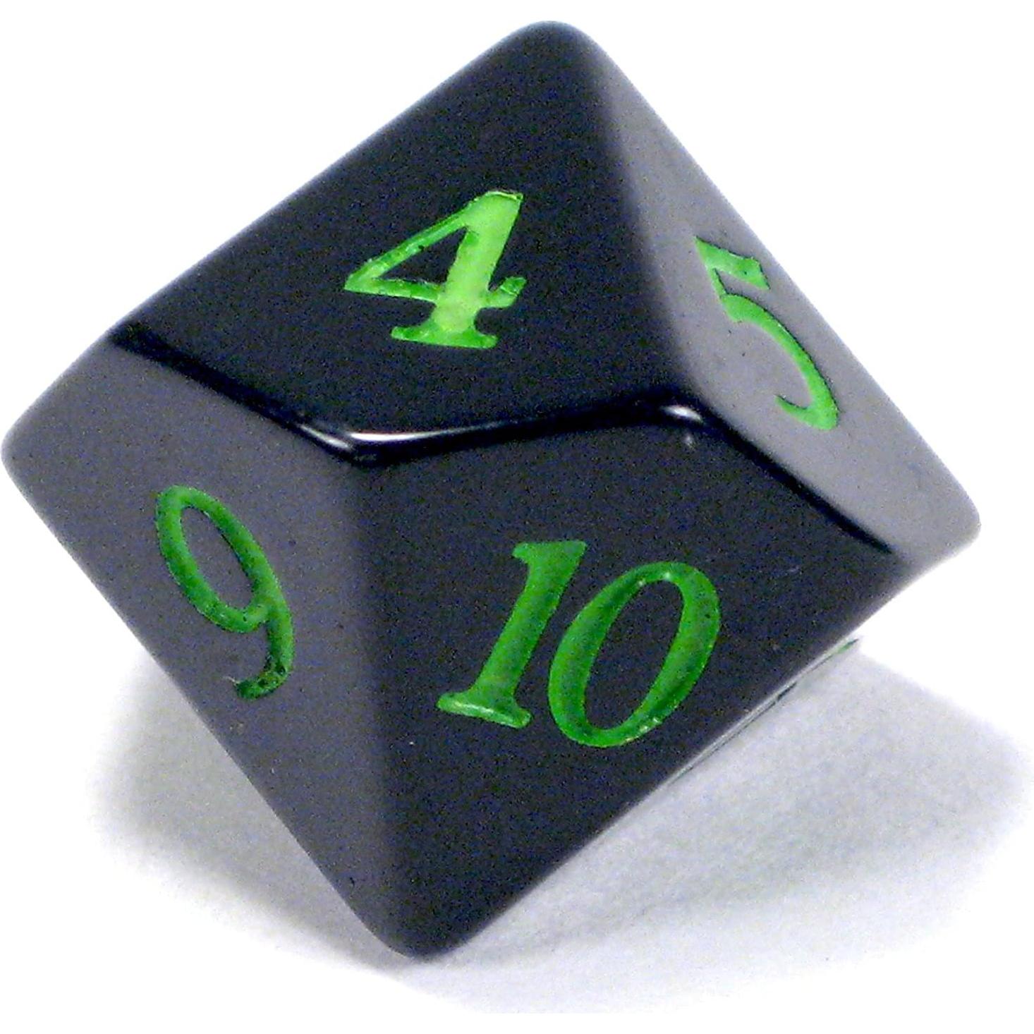 Conjunto de Dados D6 Contadores -1/-1 y D10 Veneno Hedral