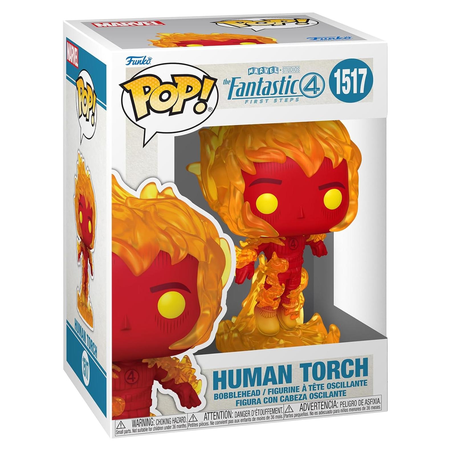 Funko Pop! Antorcha Humana - Los Cuatro Fantásticos - Figura 13.7 cm