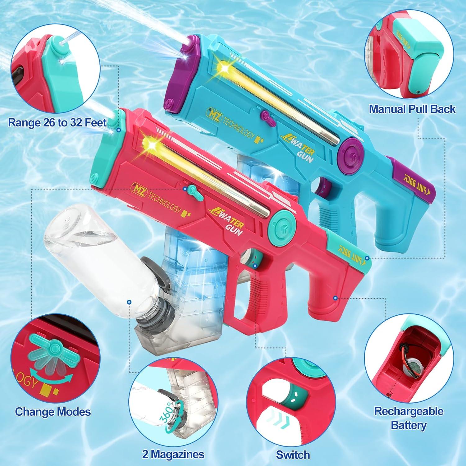 Pistola de Agua Eléctrica VATOS 8006 Doble Modo 1200CC