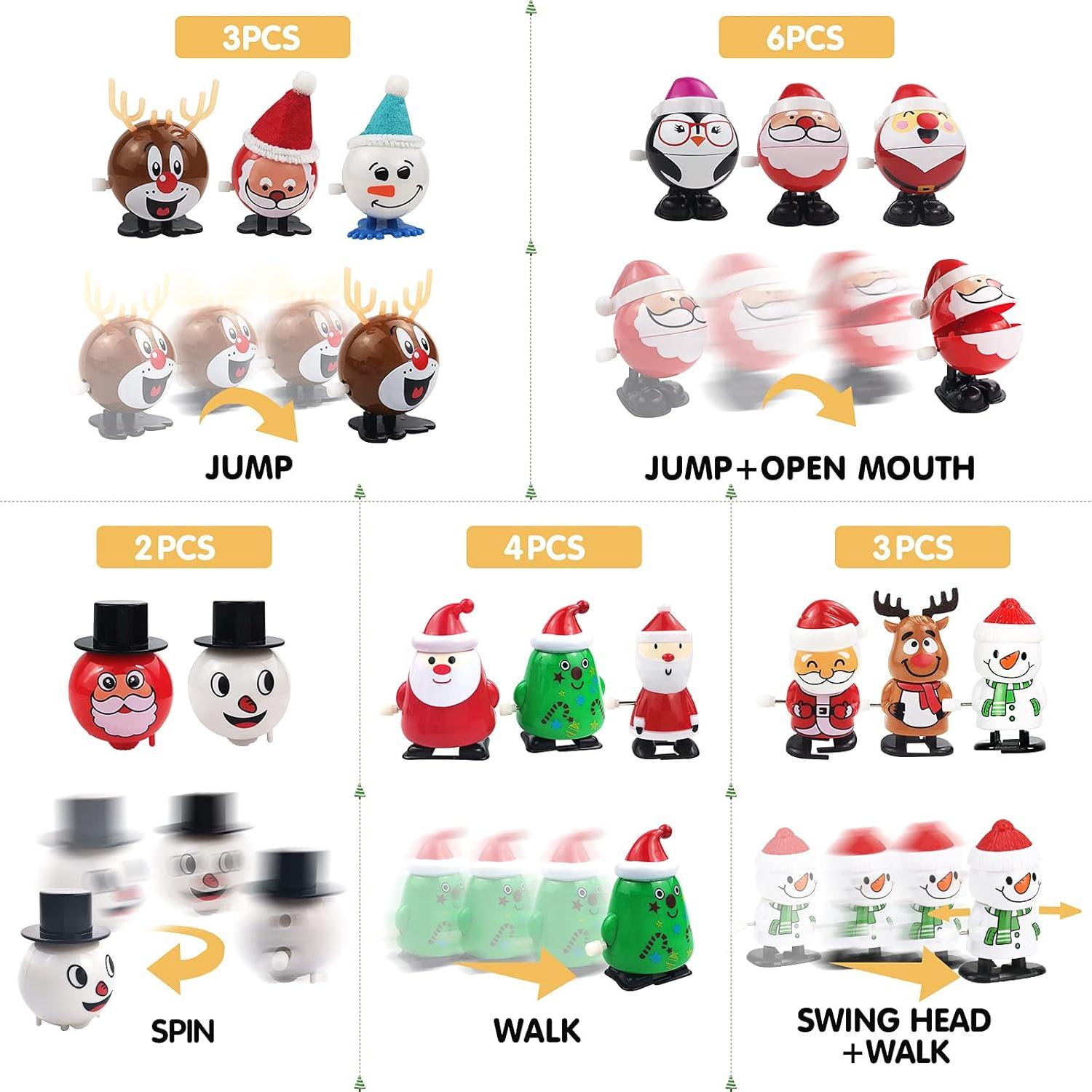 Juguetes de Cuerda de Navidad ZGWJ - 18 Pcs Educativos