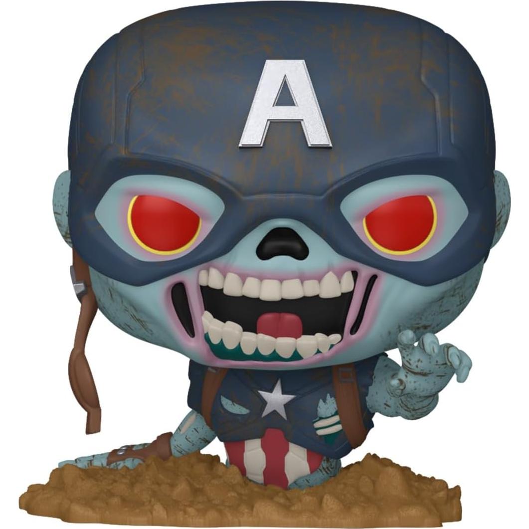 Funko Pop! Capitán América Zombie - Figura de Vinilo 9.5 cm - Marvel Zombies
