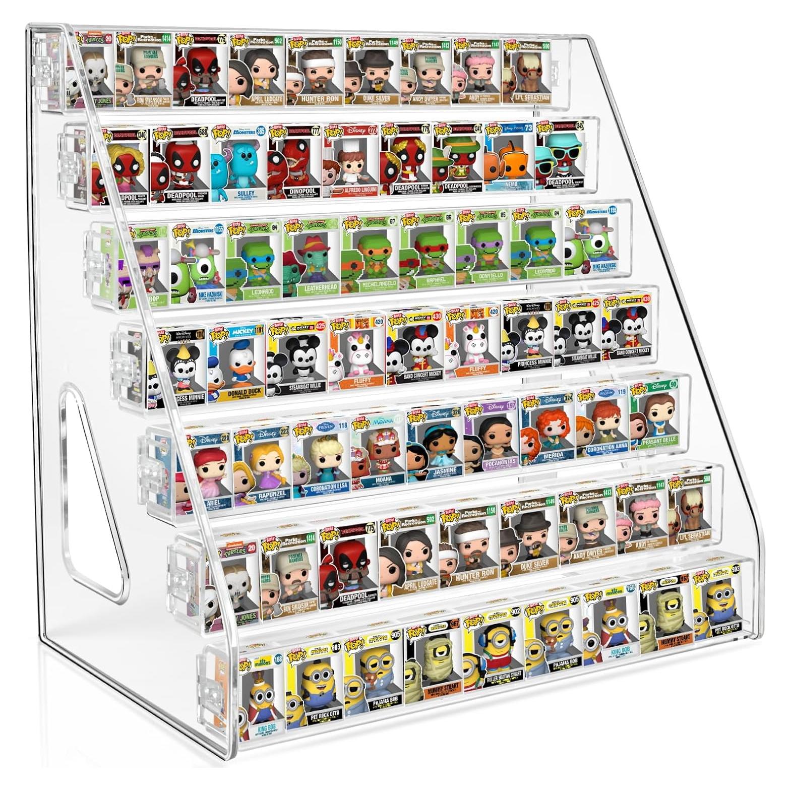 Estante de exhibición acrílico Tutata 7 capas para mini figuras