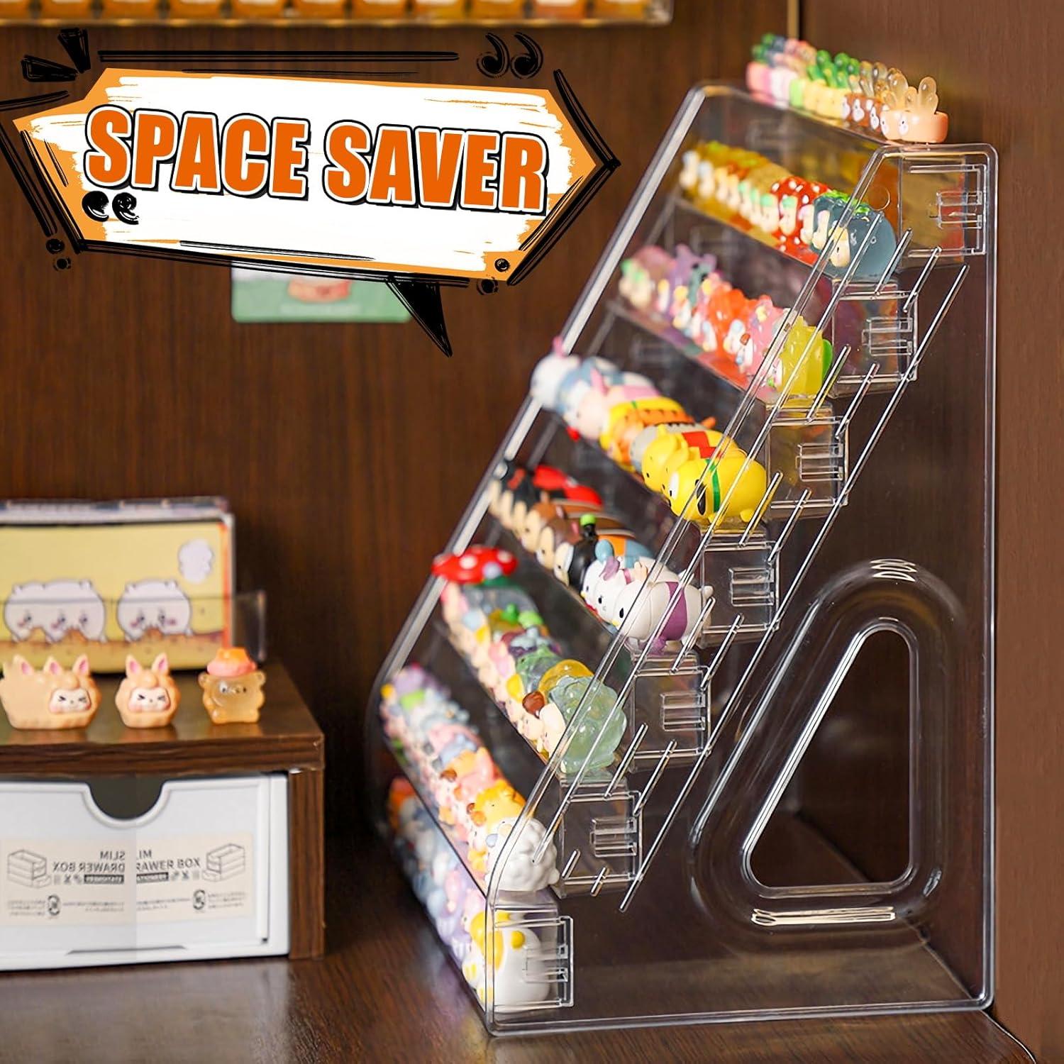 Estante de exhibición acrílico Tutata 7 capas para mini figuras