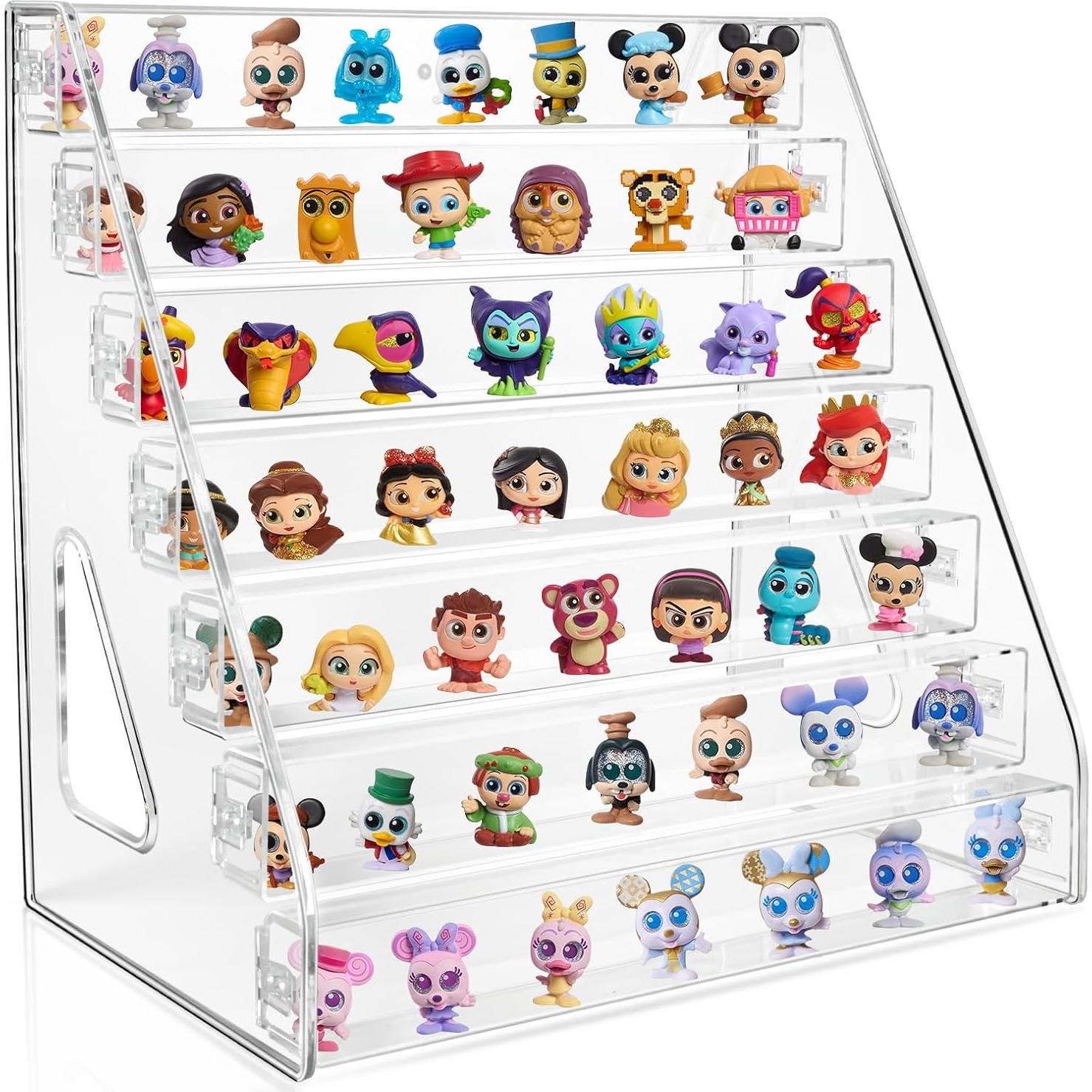 Estante de exhibición acrílico Tutata 7 capas para mini figuras