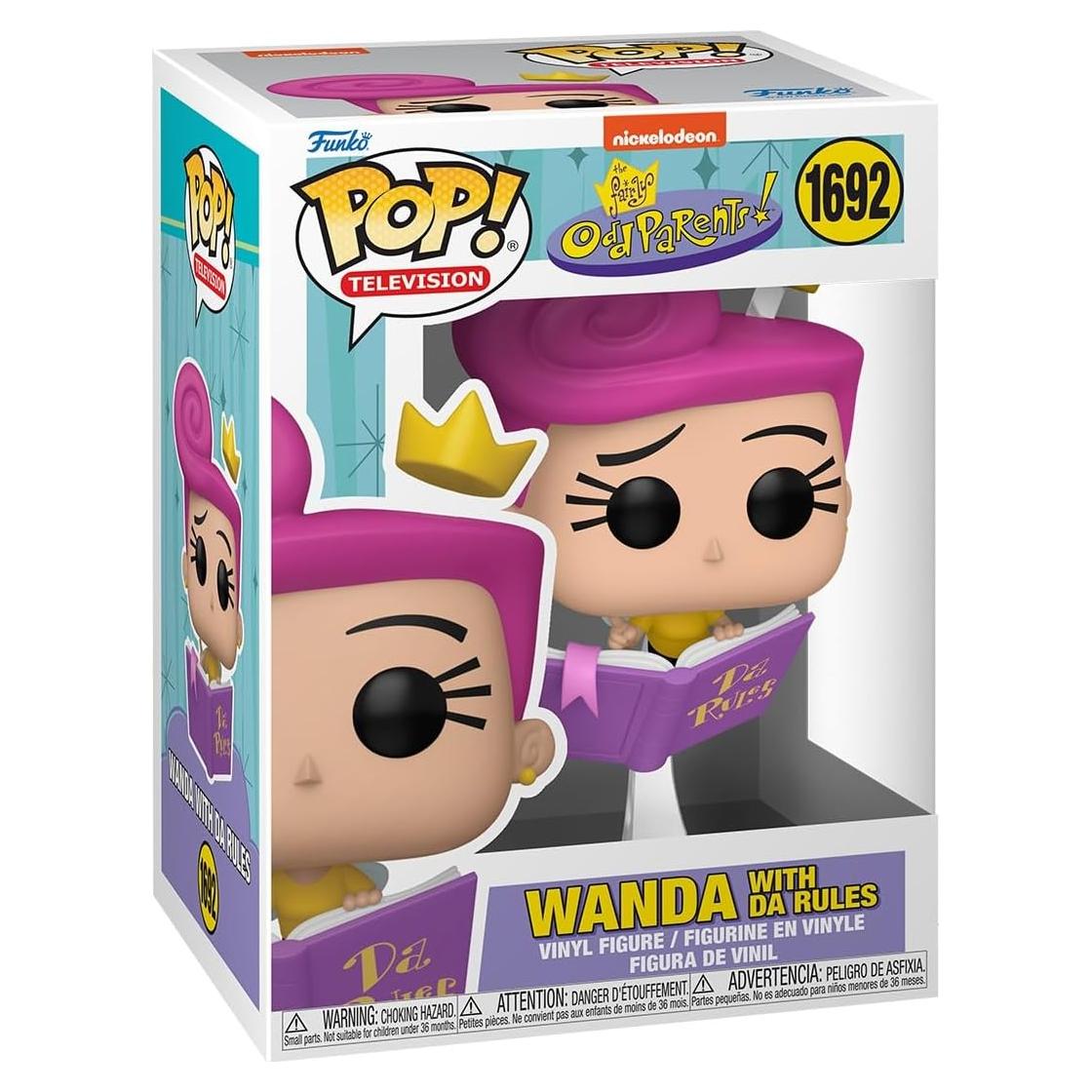Figura Funko Pop Wanda con Las Reglas - Los Padrinos Mágicos - 9.5 cm