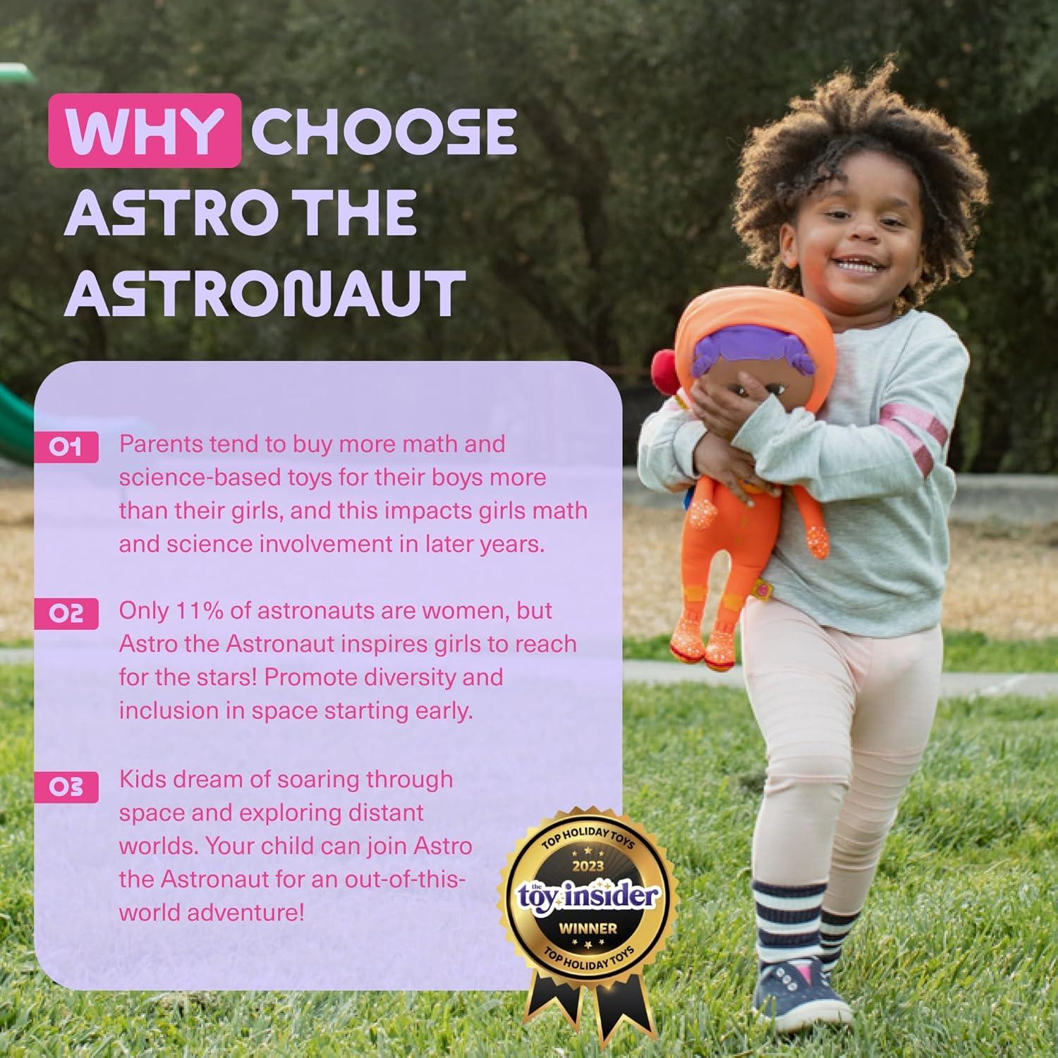 Muñeca de Peluche Astronauta STEM Vera - 38 cm para Niñas