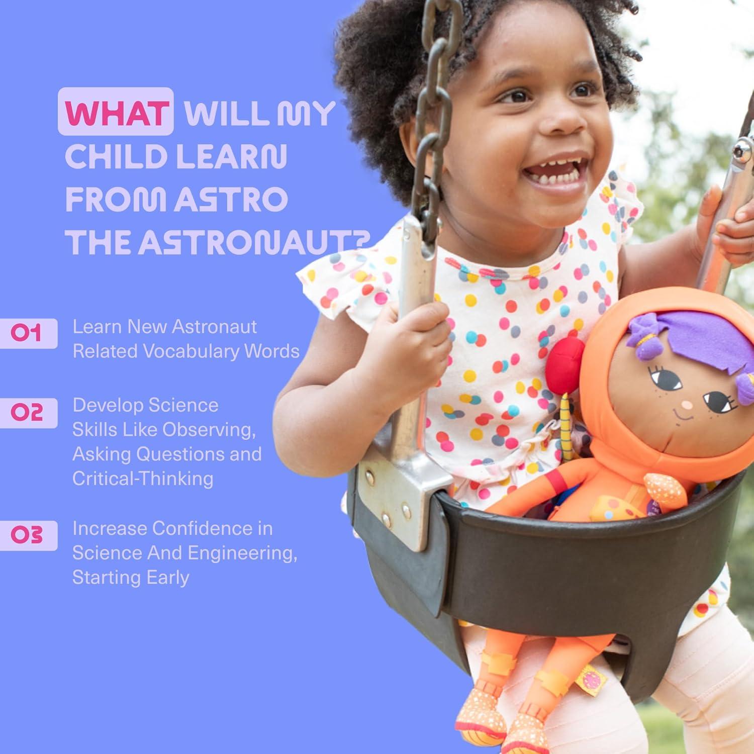Muñeca de Peluche Astronauta STEM Vera - 38 cm para Niñas