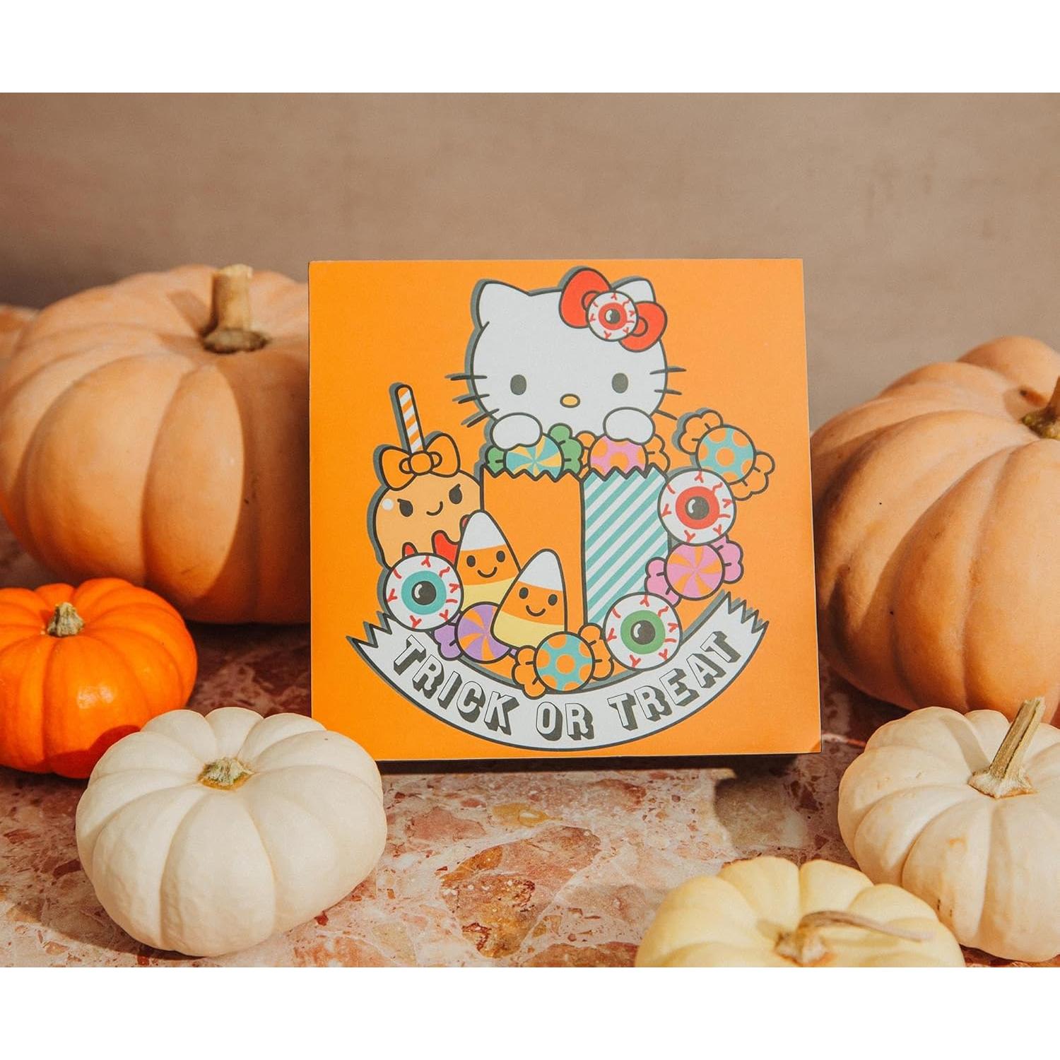 Cartel Decorativo Hello Kitty Halloween MDF 15.24 cm
