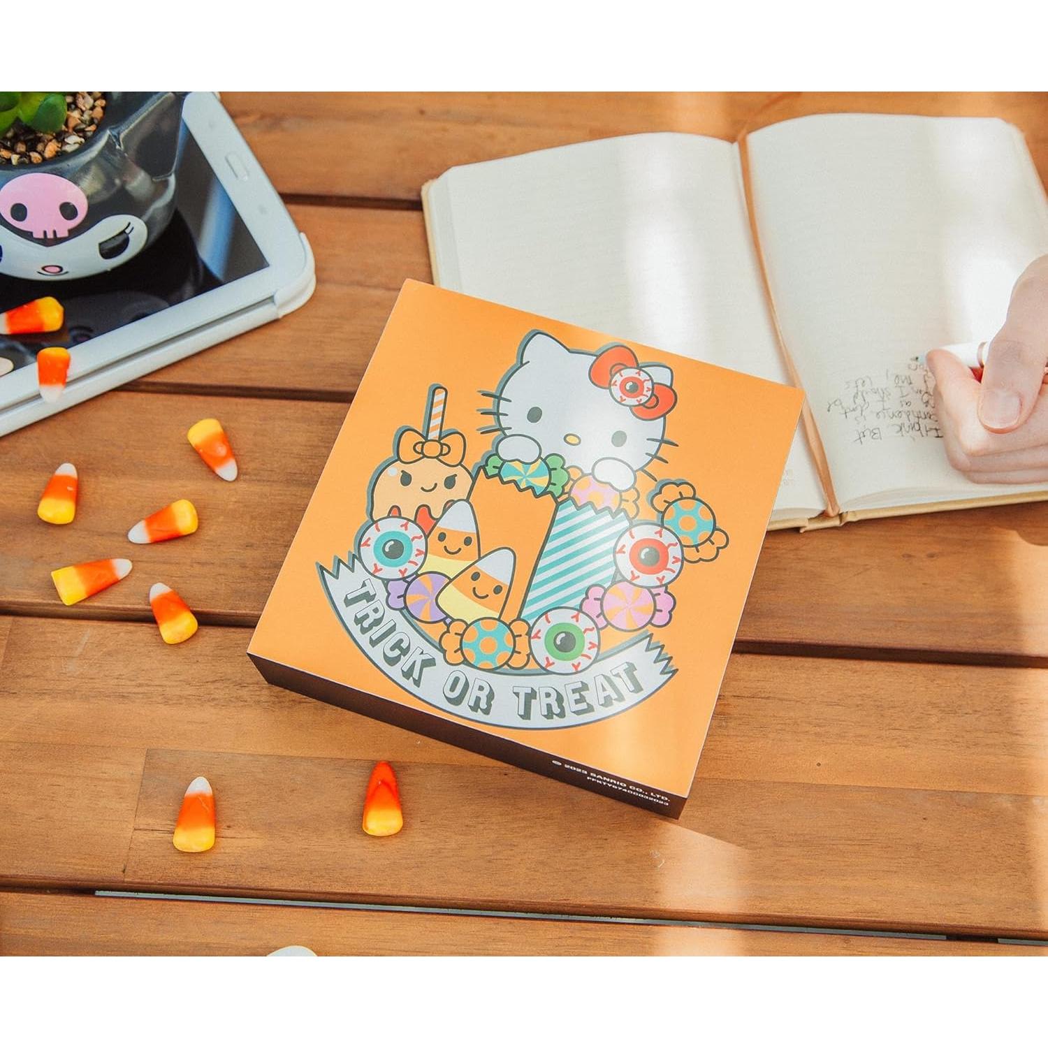 Cartel Decorativo Hello Kitty Halloween MDF 15.24 cm