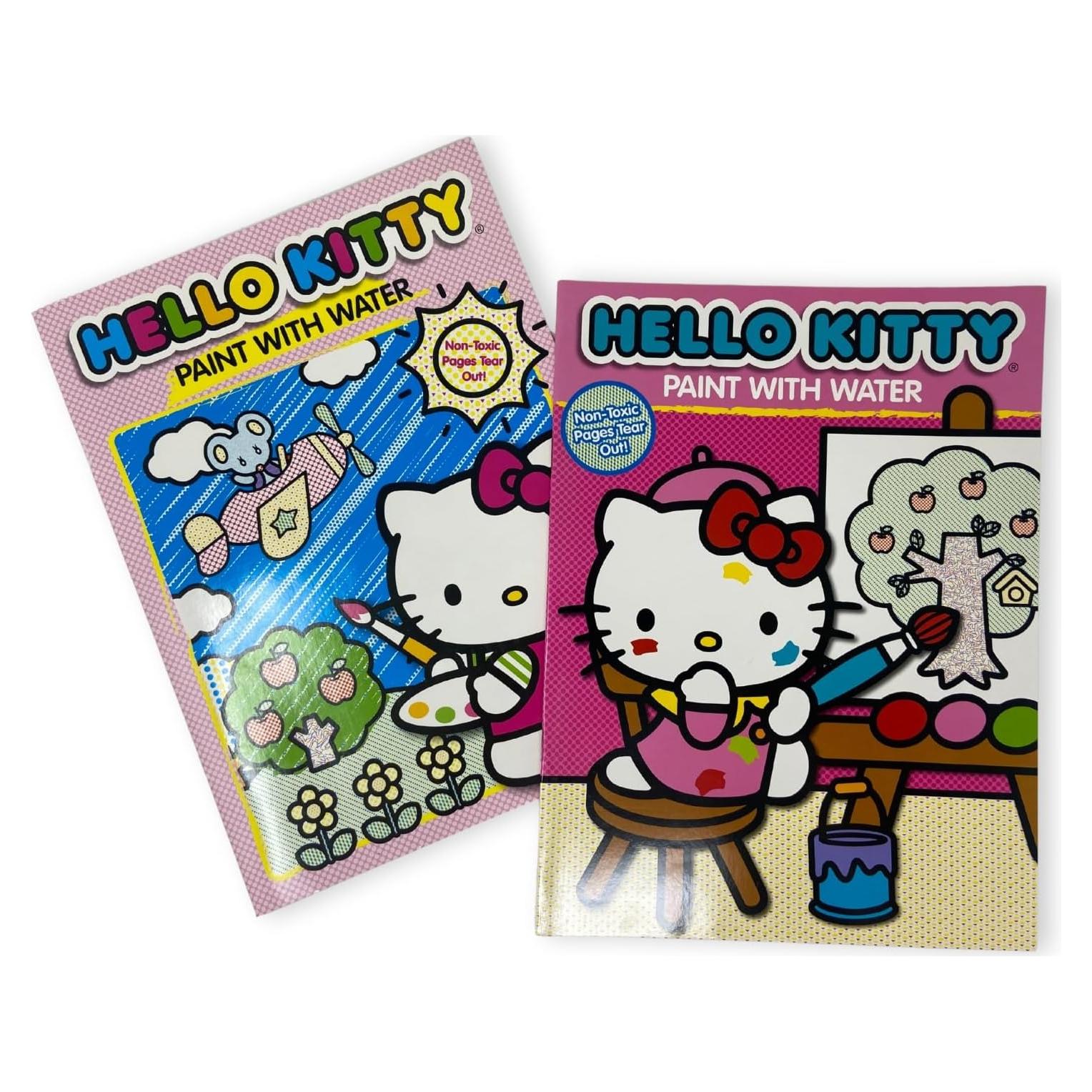 Set de 2 Libros de Pintar con Agua Hello Kitty - 12 Hojas
