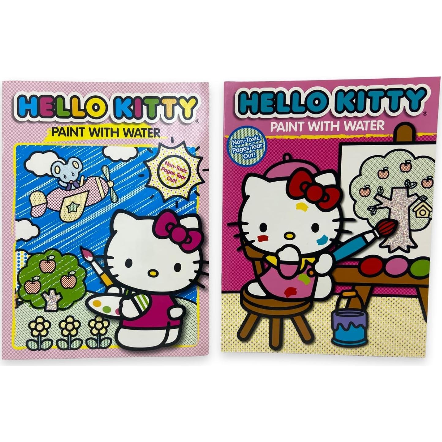 Set de 2 Libros de Pintar con Agua Hello Kitty - 12 Hojas