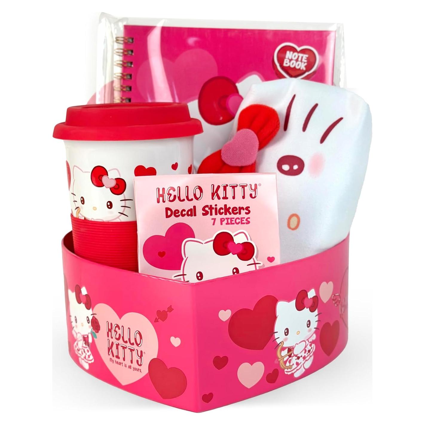 Conjunto de Regalo Hello Kitty San Valentín - Taza, Cuaderno, Estuche