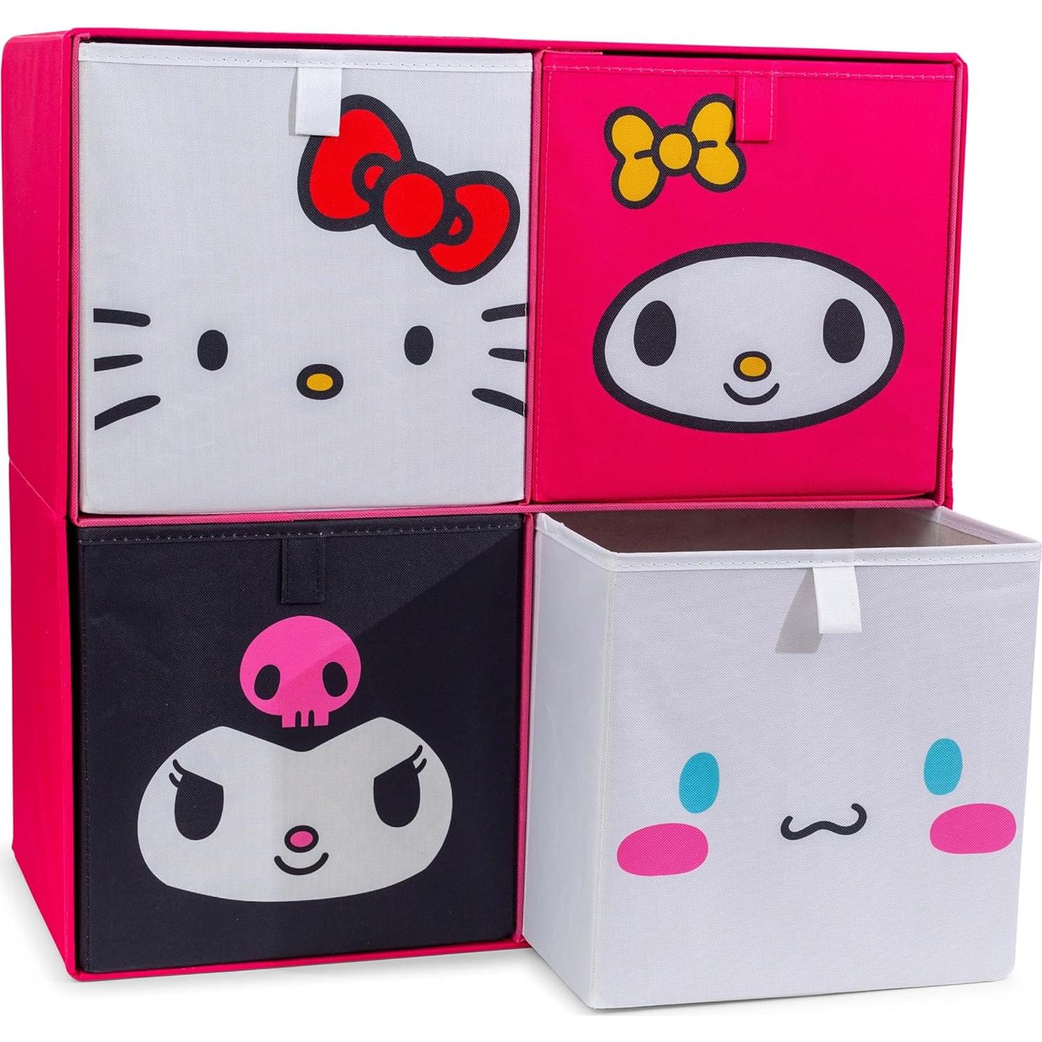 Cajas de Almacenamiento de Tela Ukonic Hello Kitty - Juego de 4