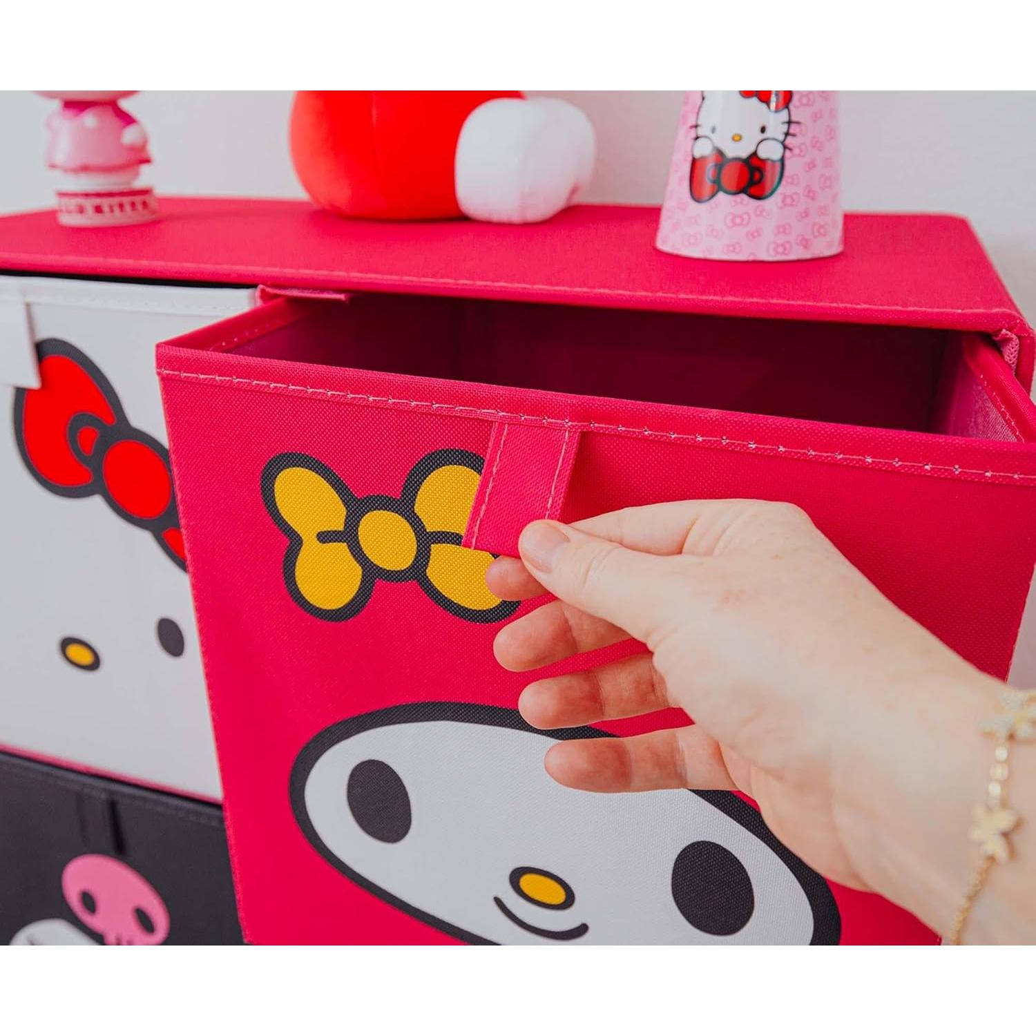Cajas de Almacenamiento de Tela Ukonic Hello Kitty - Juego de 4