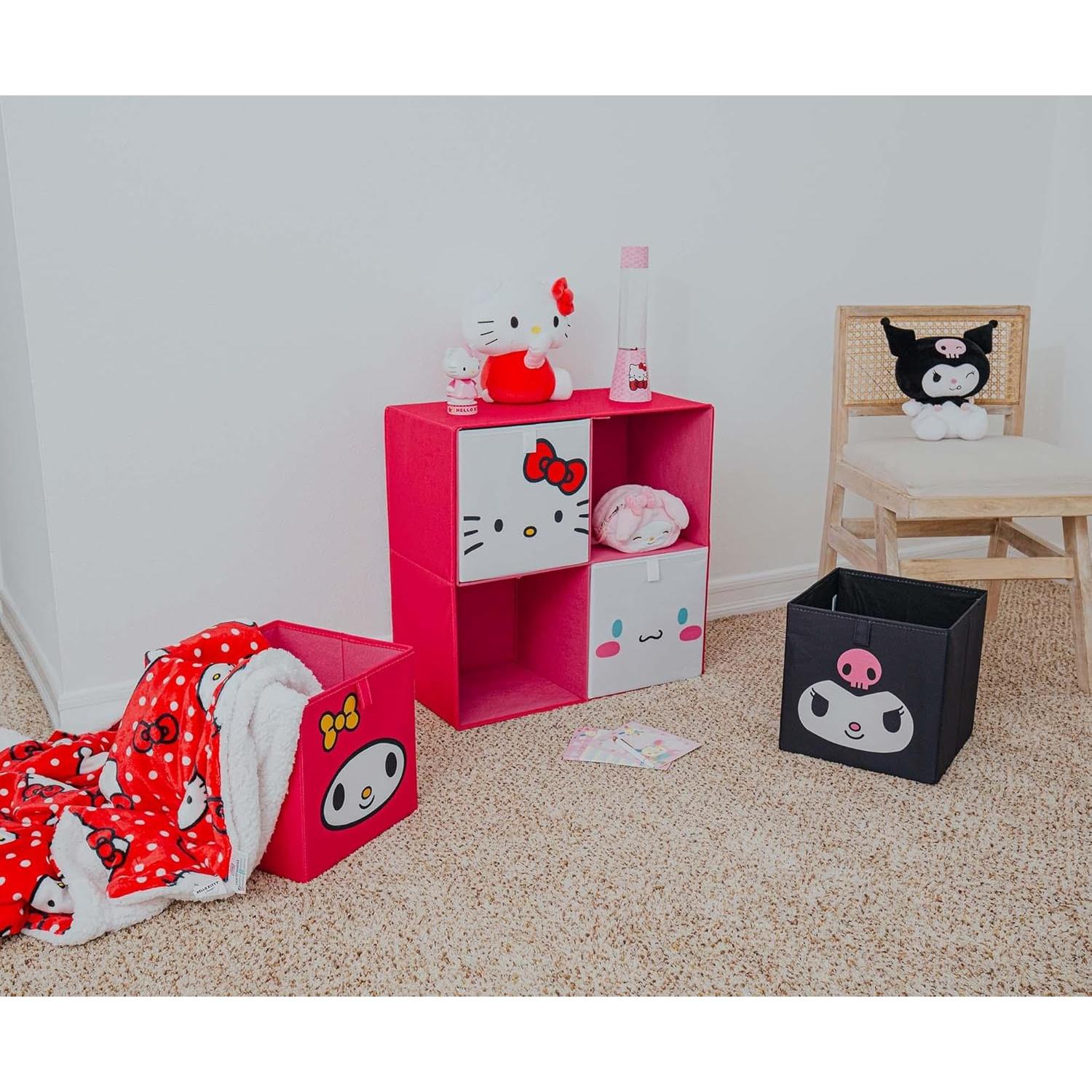 Cajas de Almacenamiento de Tela Ukonic Hello Kitty - Juego de 4