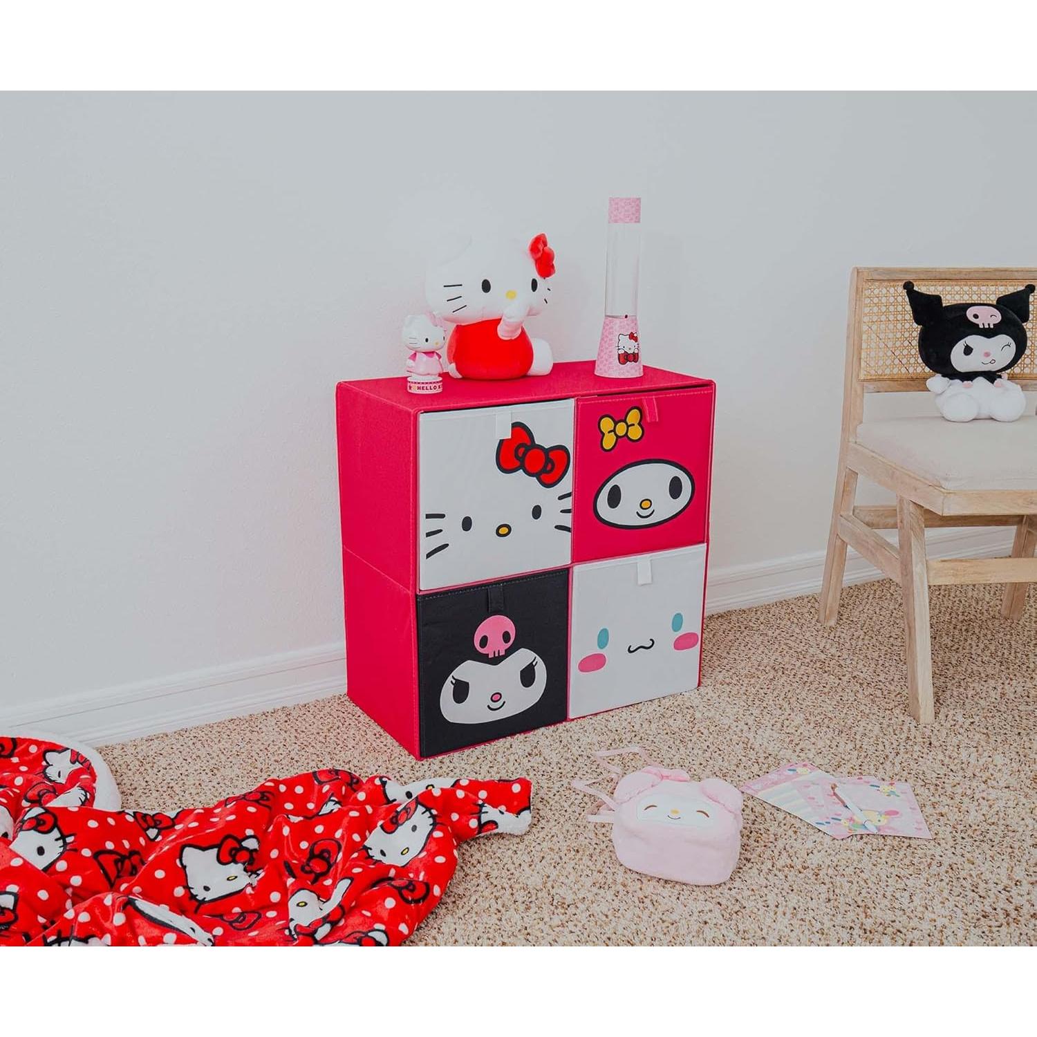 Cajas de Almacenamiento de Tela Ukonic Hello Kitty - Juego de 4