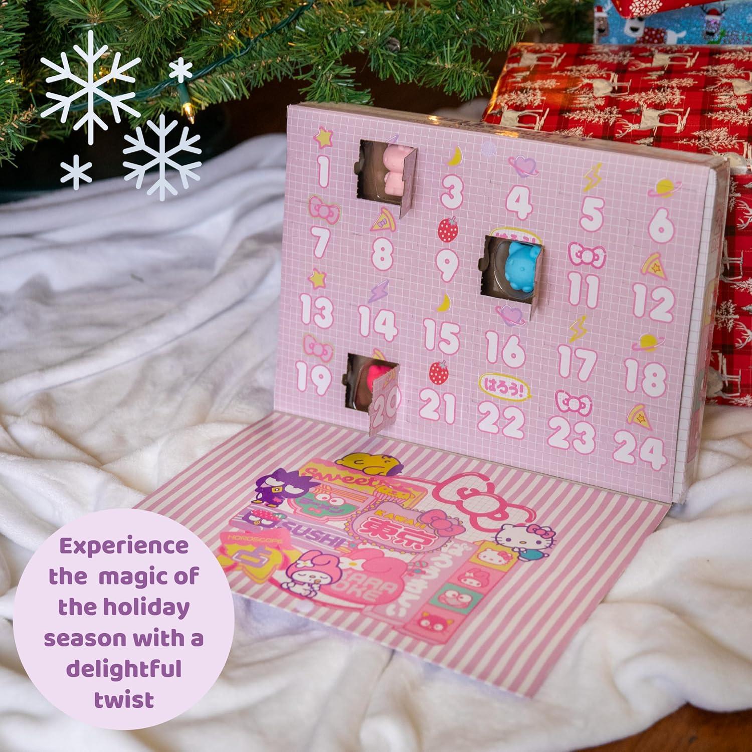 Calendario de Adviento Rosa Hello Kitty 50 Aniversario - 24 Juguetes Squishy