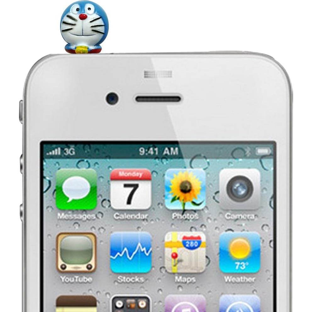 Tapones Anti-Dust Wrapables para Teléfono 3.5mm - Doraemon