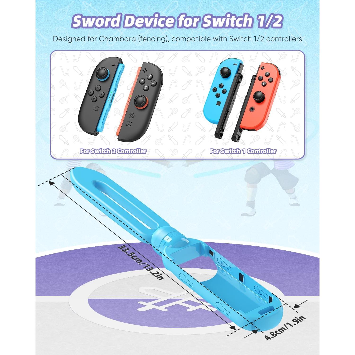 Accesorios de Espada MENEEA para Nintendo Switch 2/1/OLED