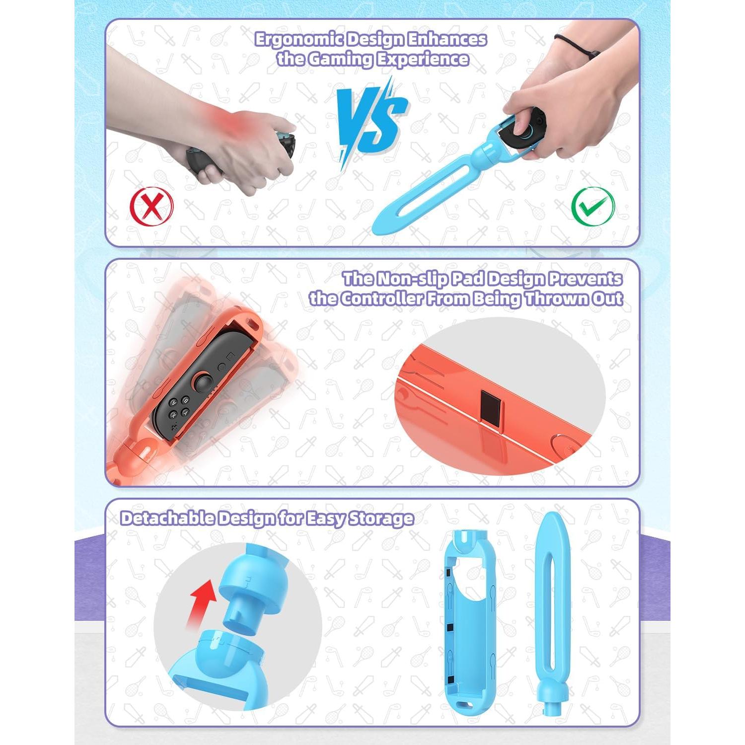 Accesorios de Espada MENEEA para Nintendo Switch 2/1/OLED