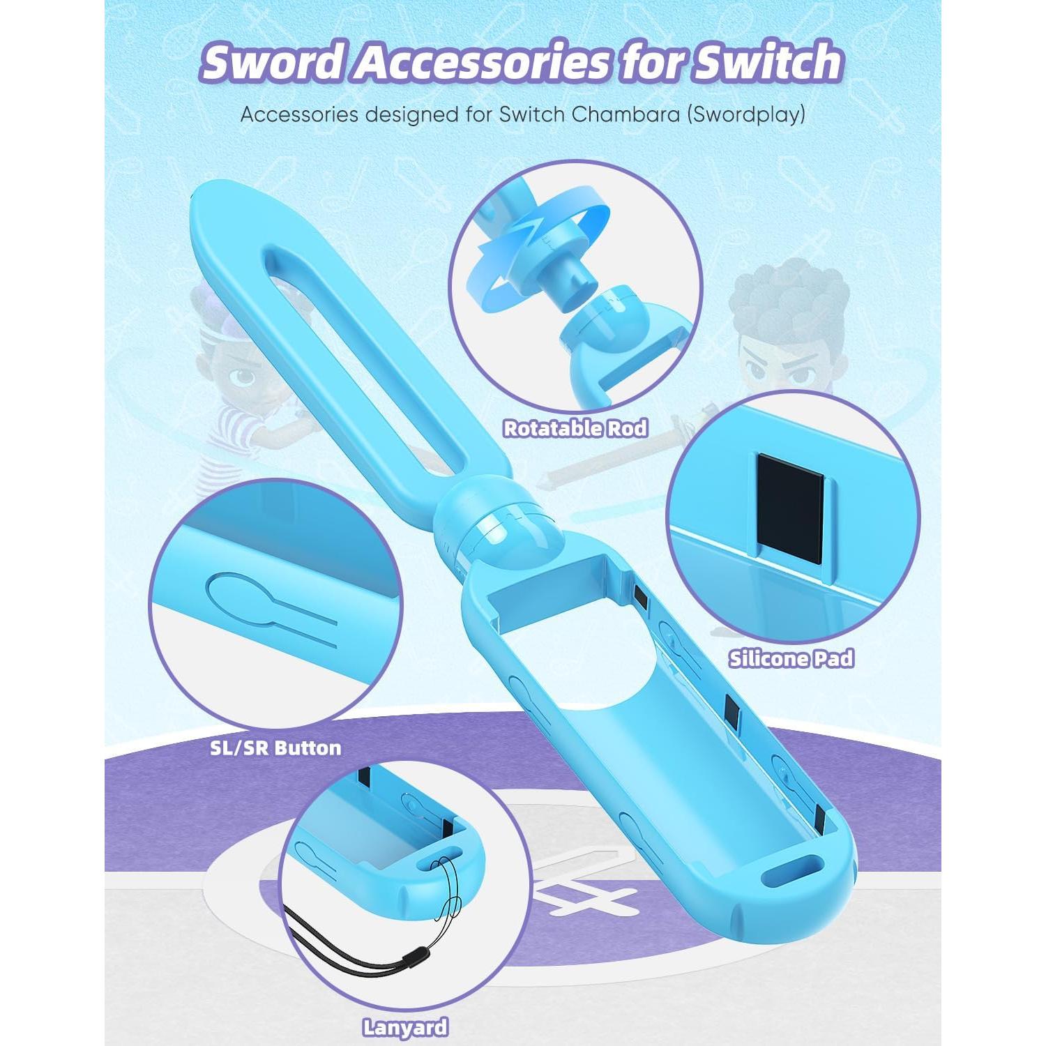 Accesorios de Espada MENEEA para Nintendo Switch 2/1/OLED